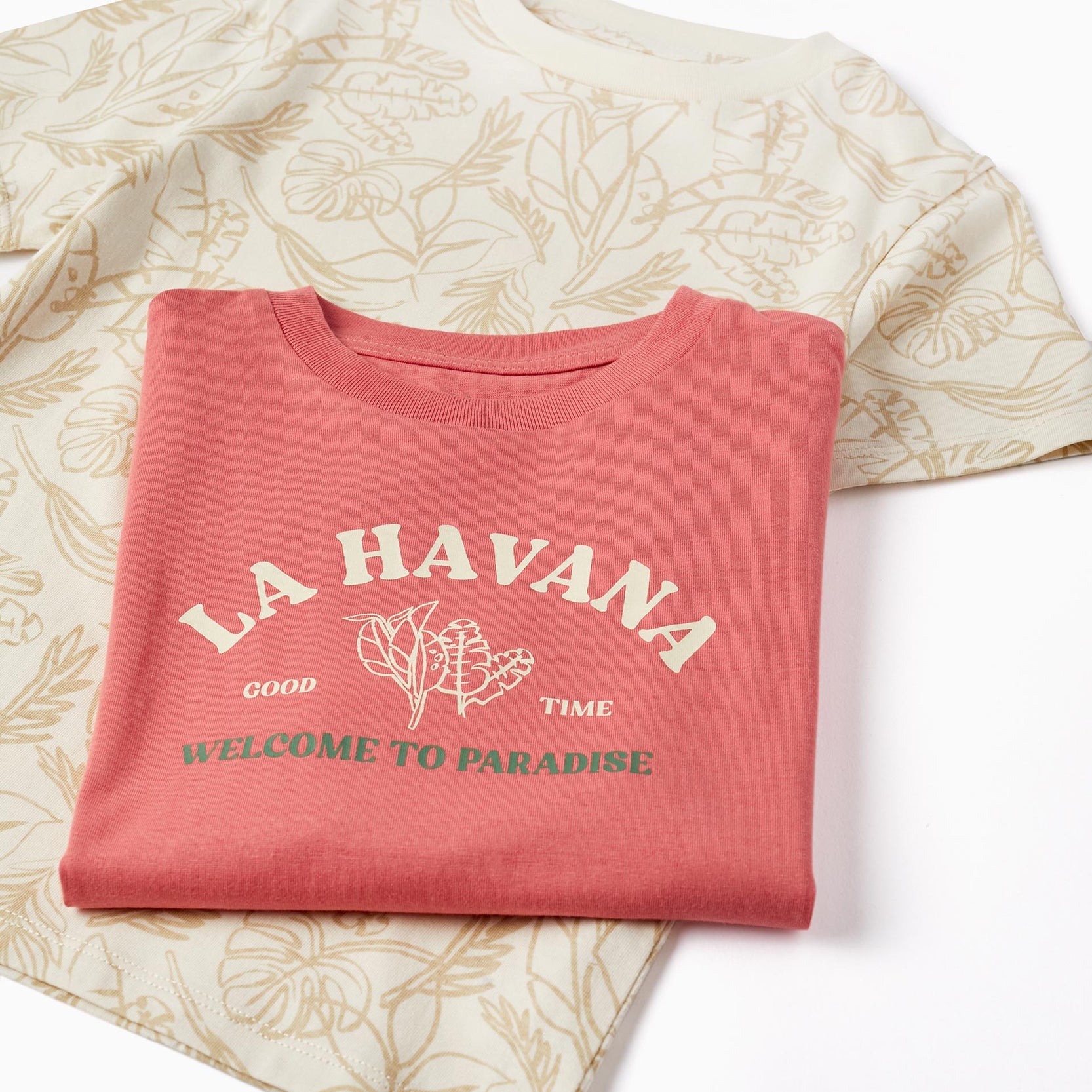 2 T-shirts + Shorts for Boys 'La Havana', Multicolour