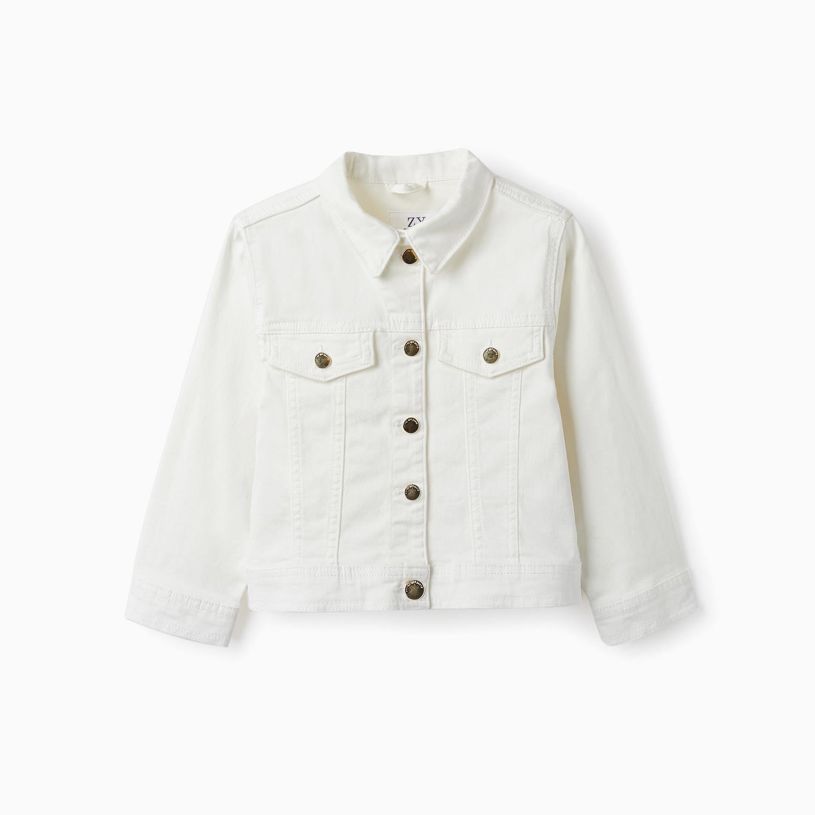 Denim Jacket for Girls, White