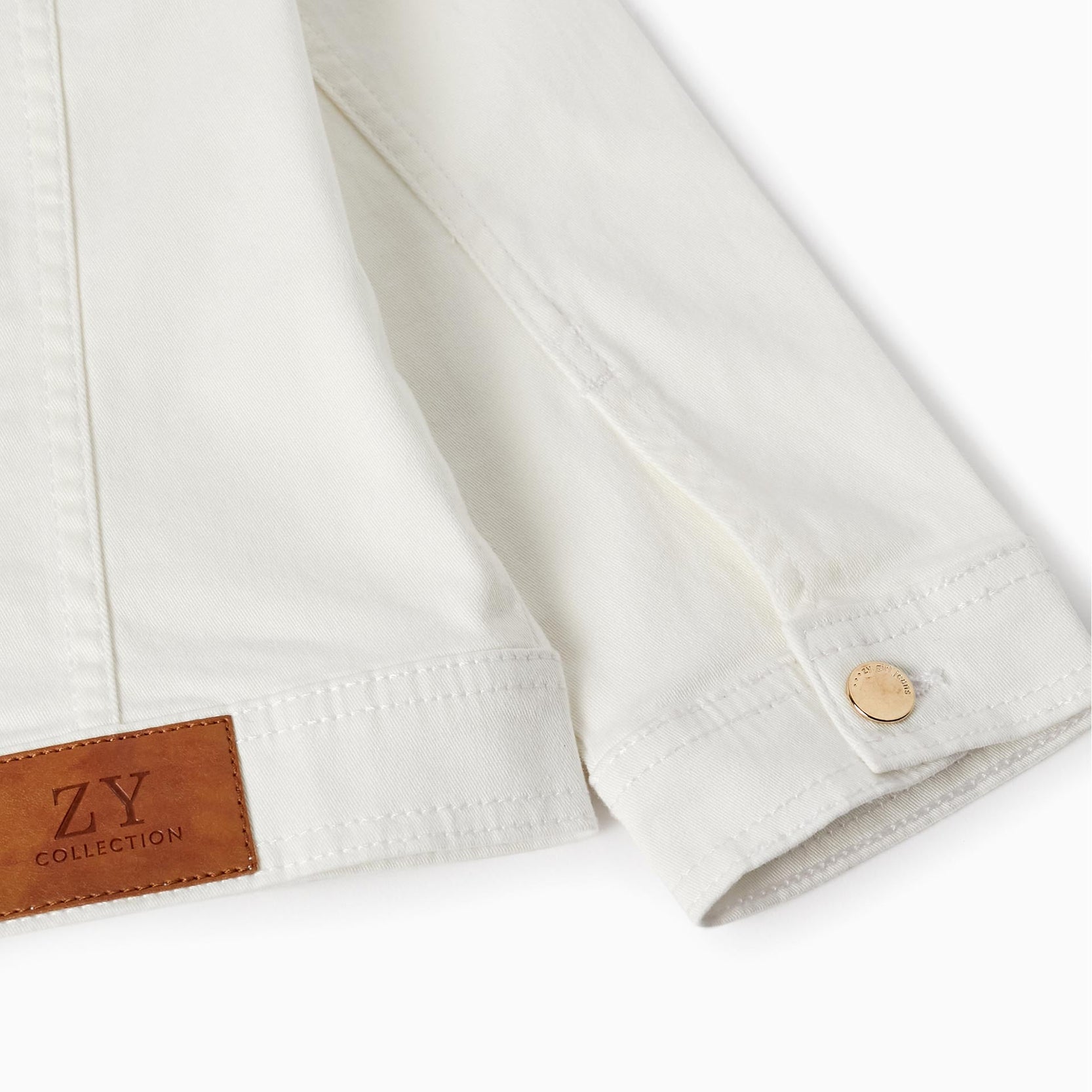 Denim Jacket for Girls, White