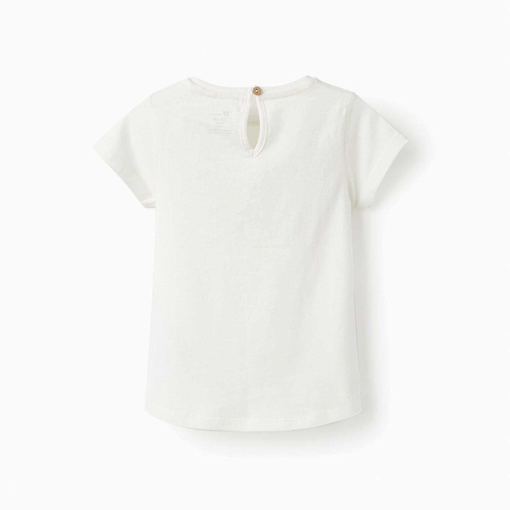 Short Sleeve T-Shirt for Baby Girls 'Kindness Matters', White/Pink