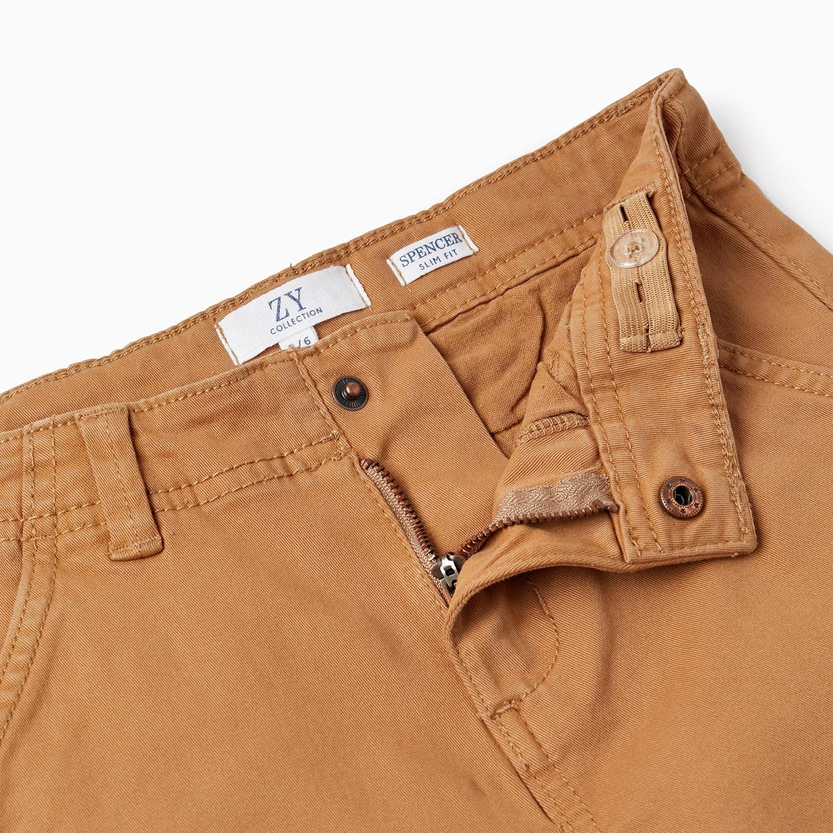CHINO PANTS TWILL, BEIGE, 4/5