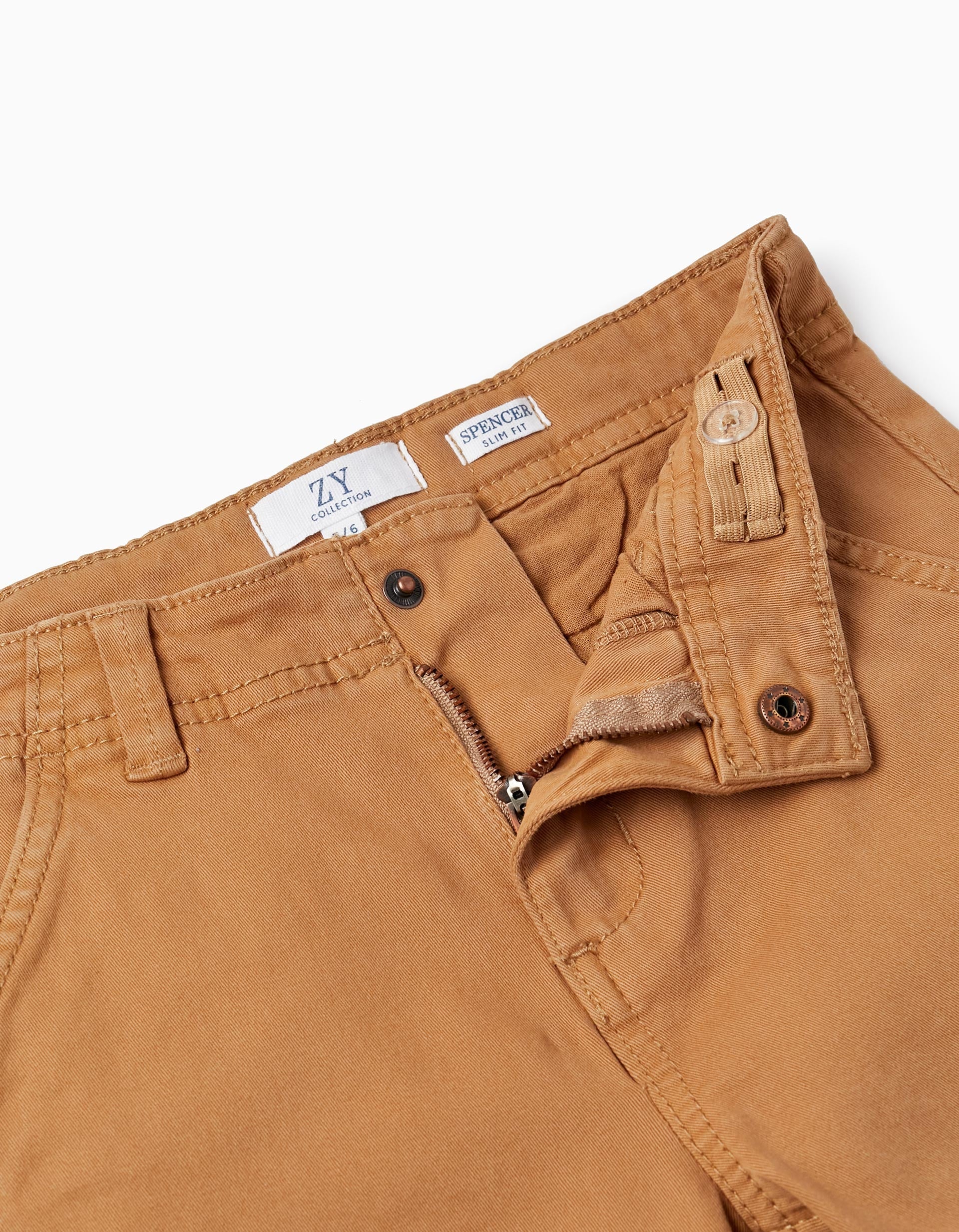 CHINO PANTS TWILL, BEIGE, 4/5