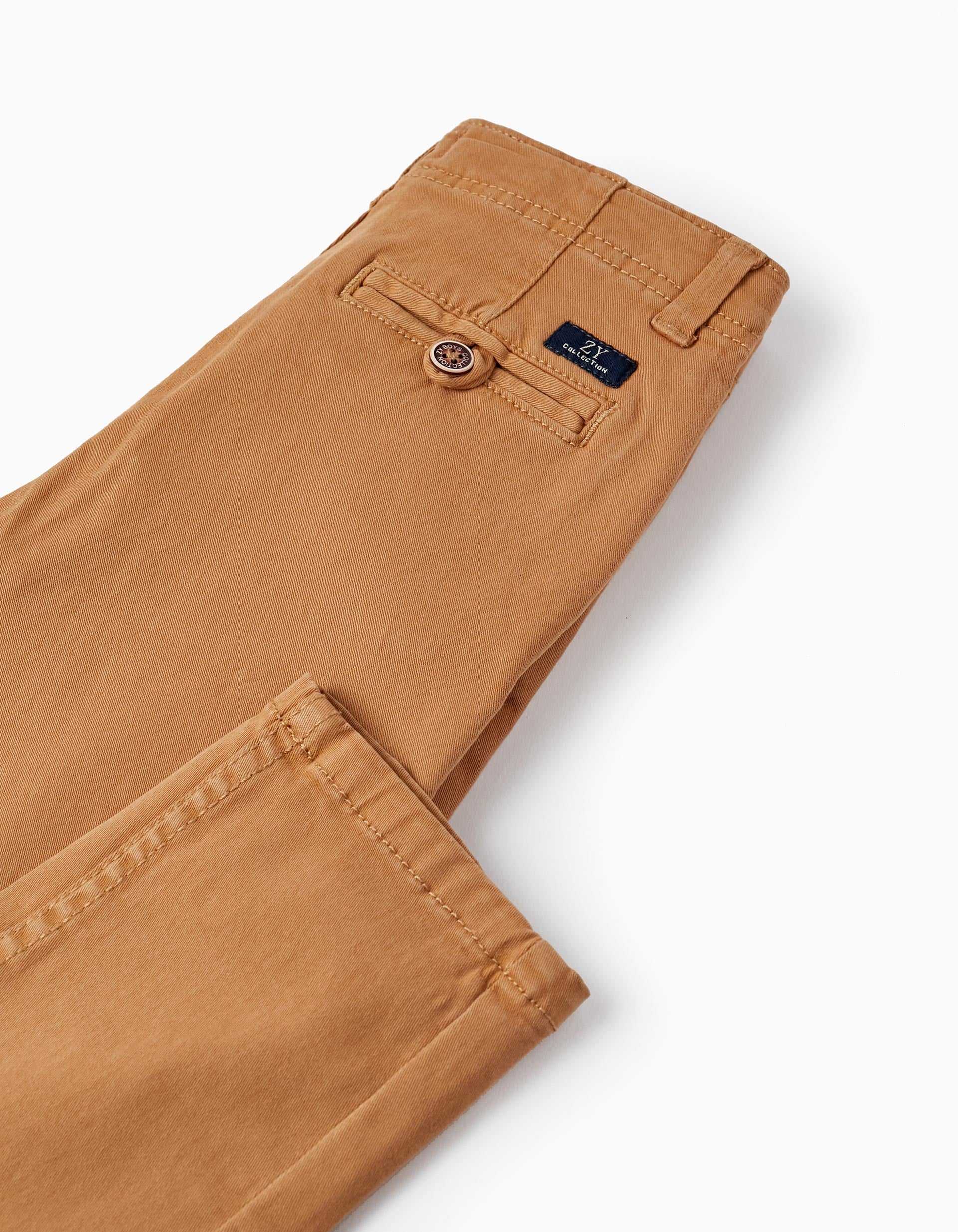 CHINO PANTS TWILL, BEIGE, 4/5