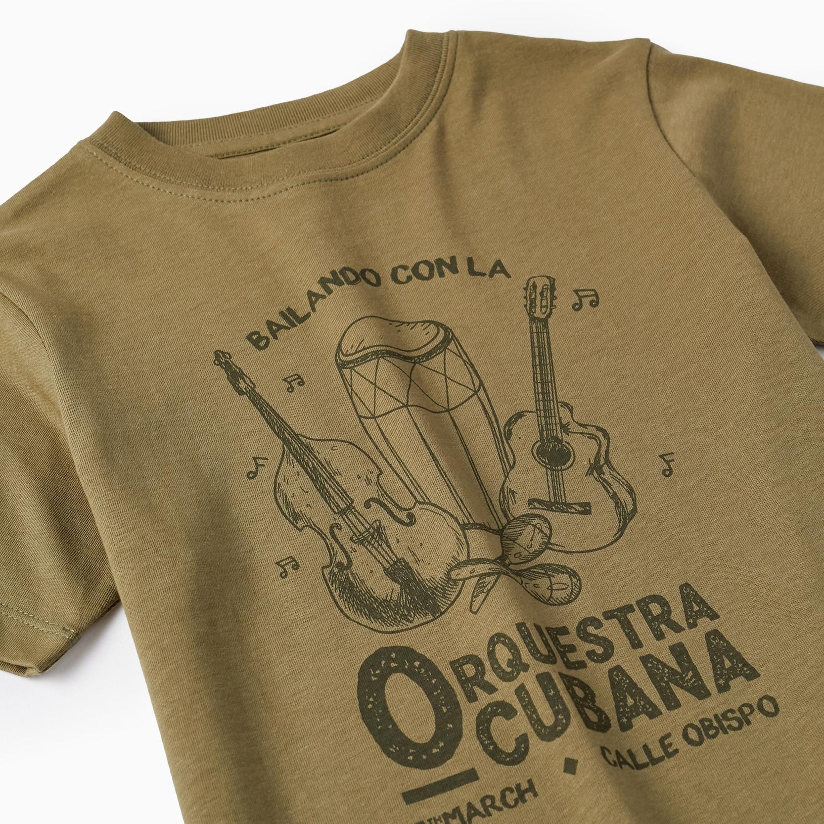 Cotton T-shirt for Boys 'Dancing', Green