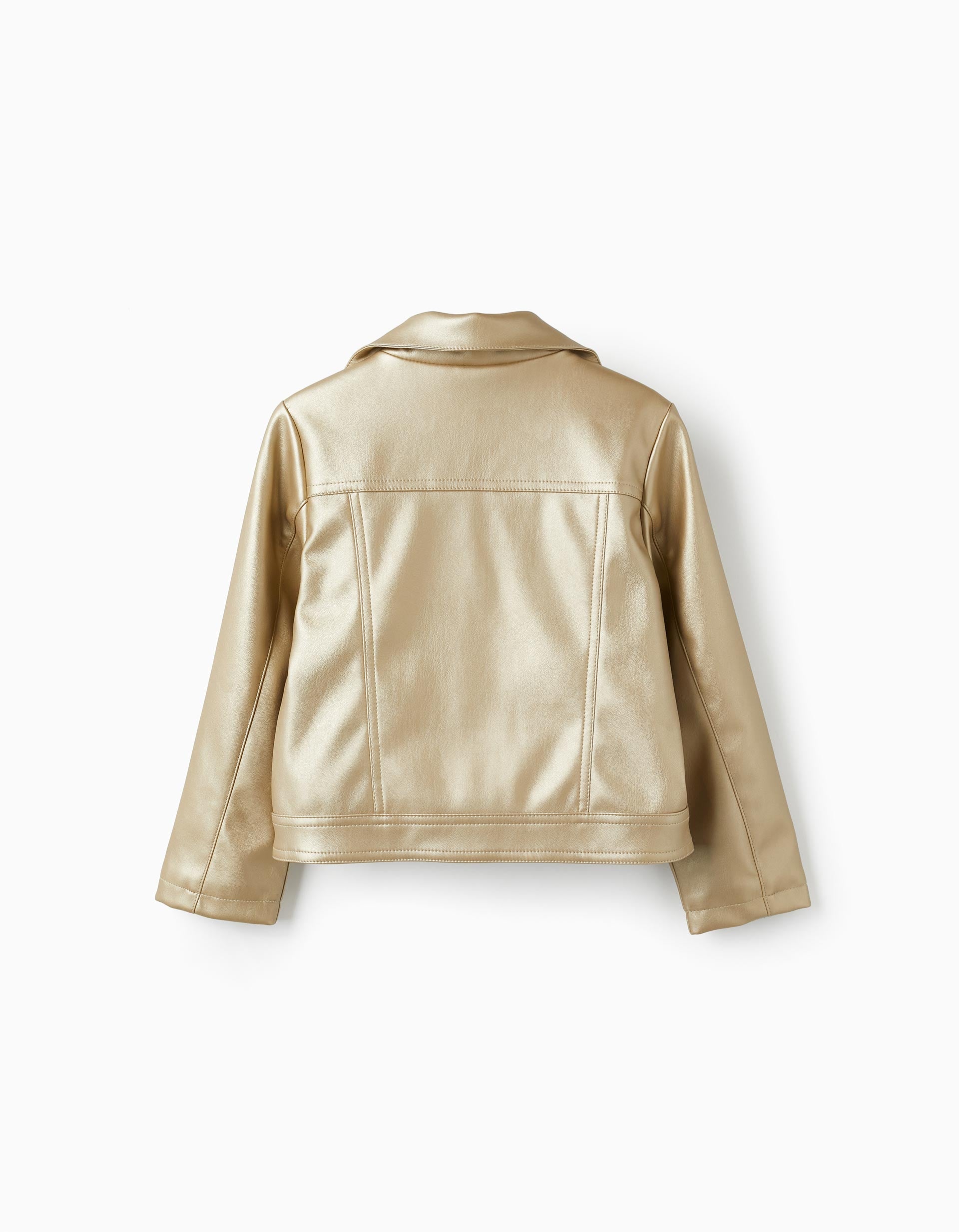 Biker Jacket for Girls, Golden