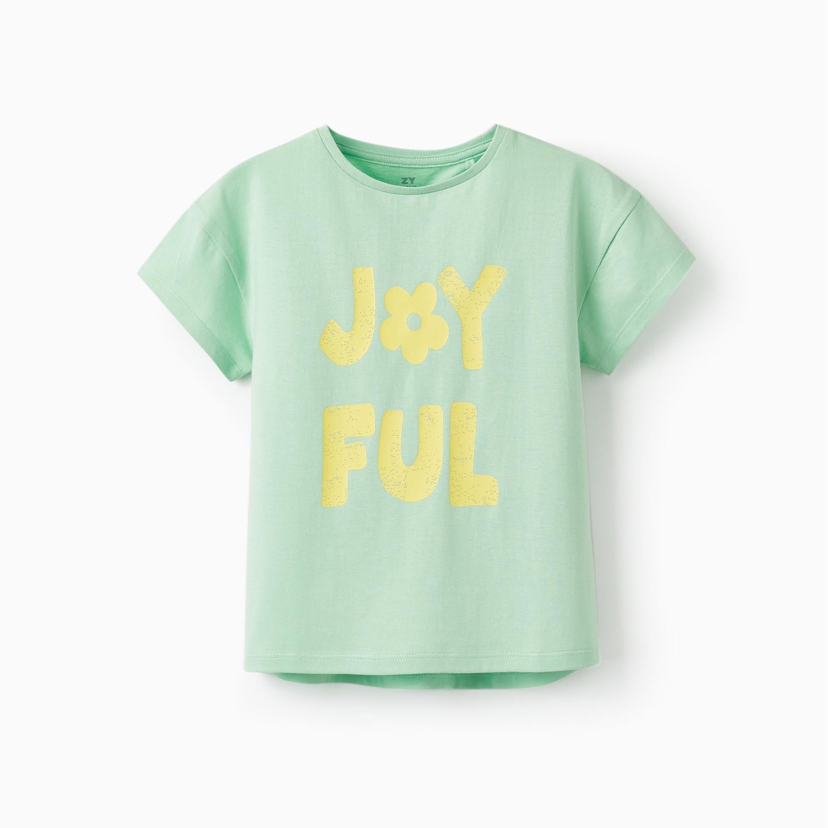 Short Sleeve T-Shirt for Girls 'Joyful', Green