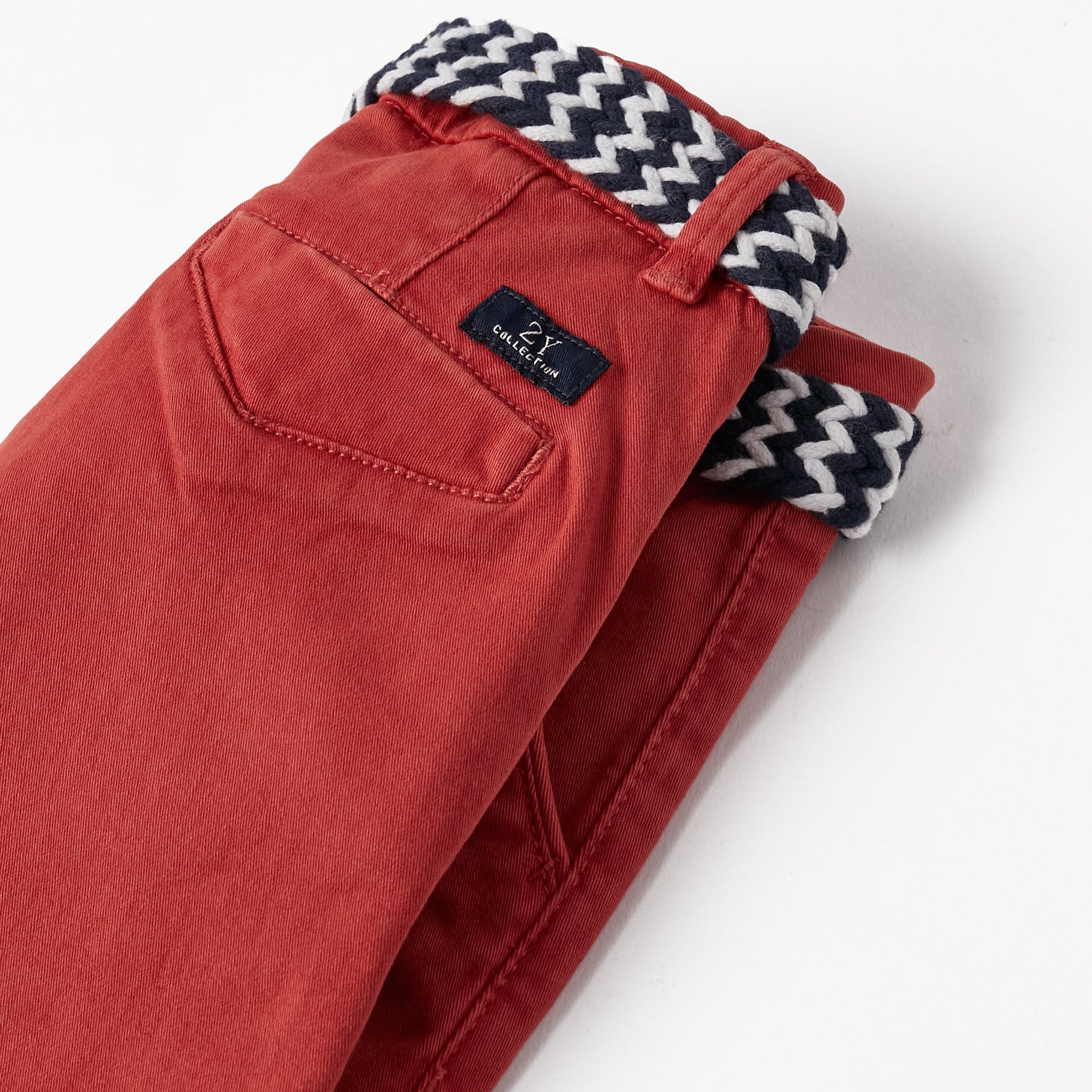 Shorts with Belt for Boys 'Midi', Red