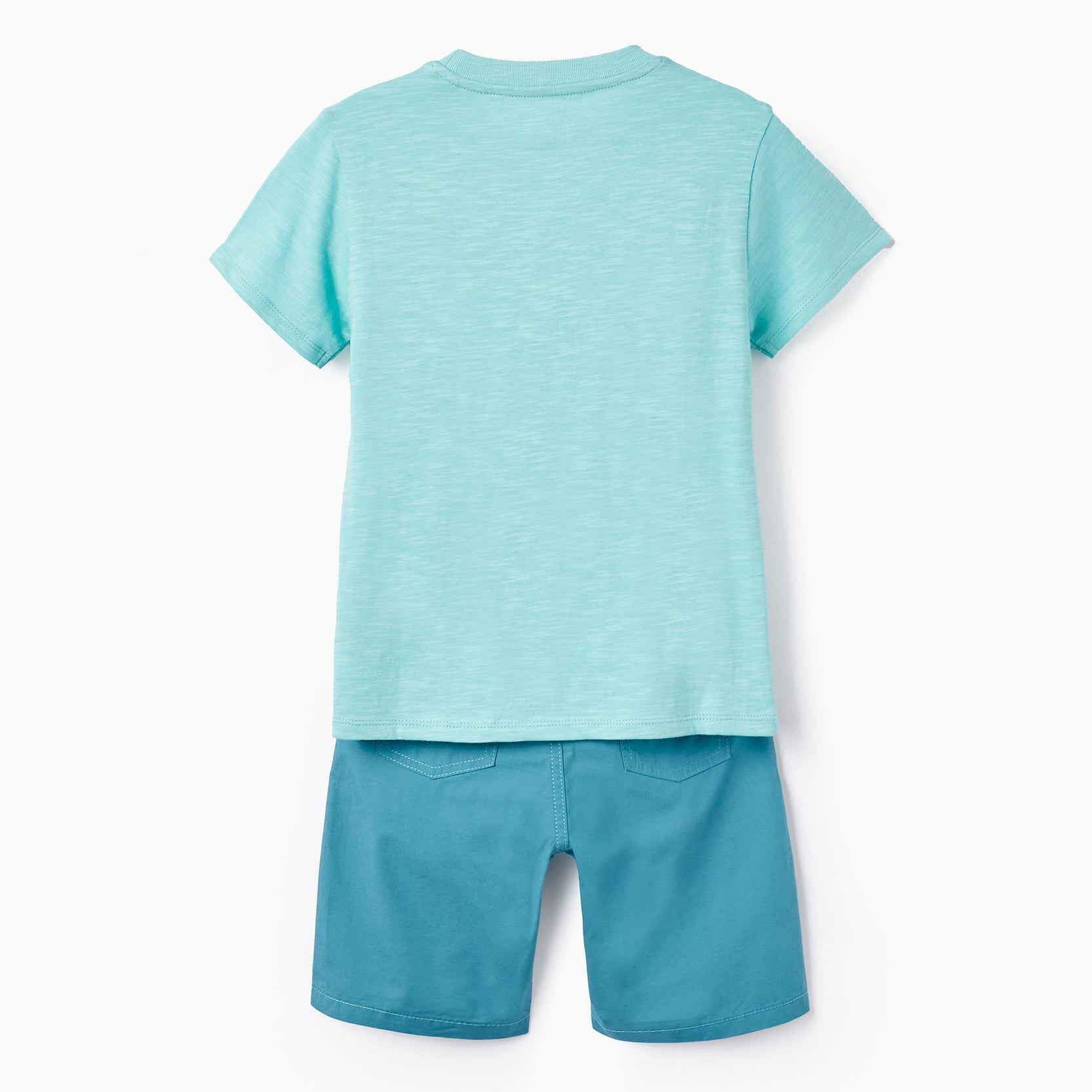 T-shirt + Shorts for Boys 'Cuba', Blue/Aqua Green
