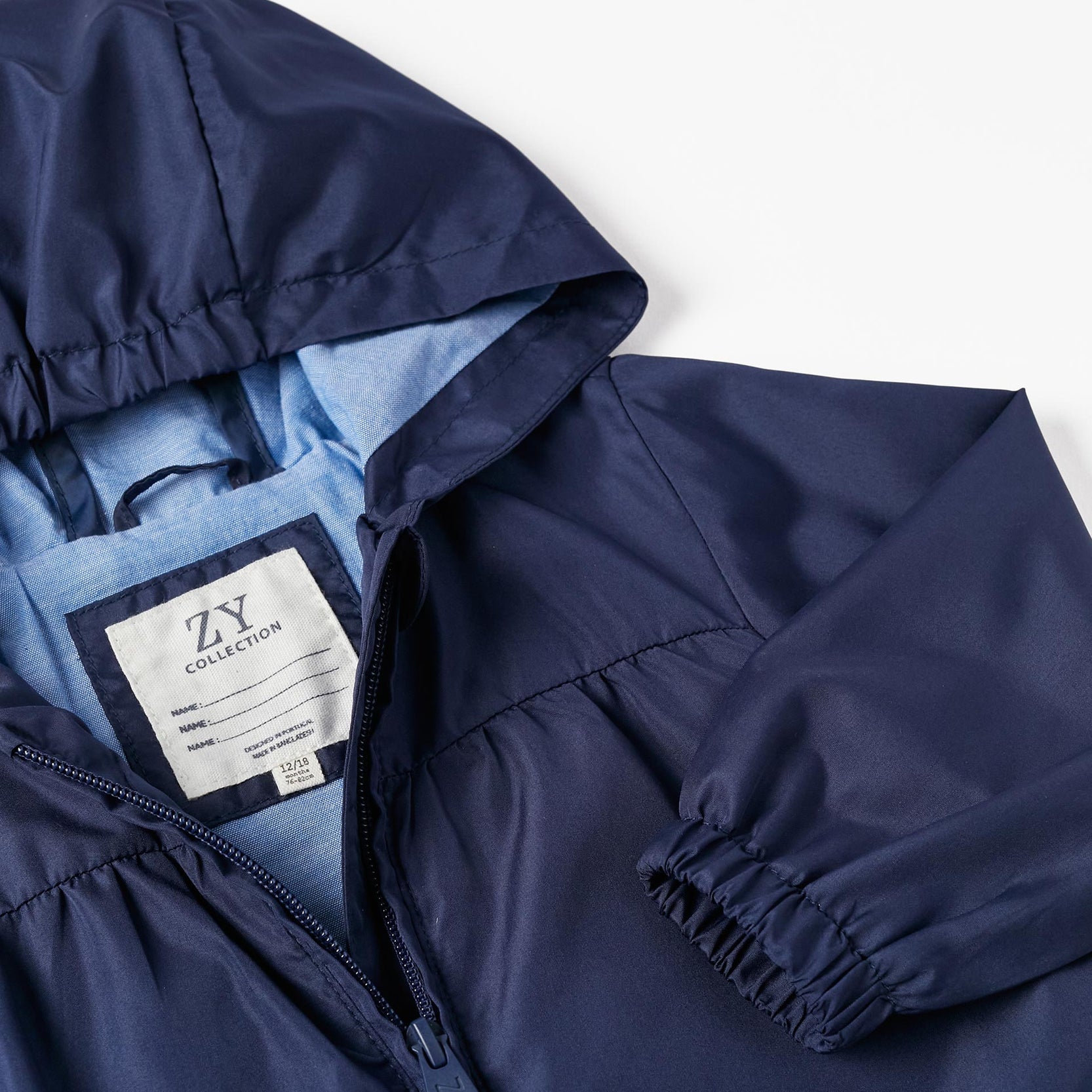 Hooded Parka for Baby Girls, Dark Blue