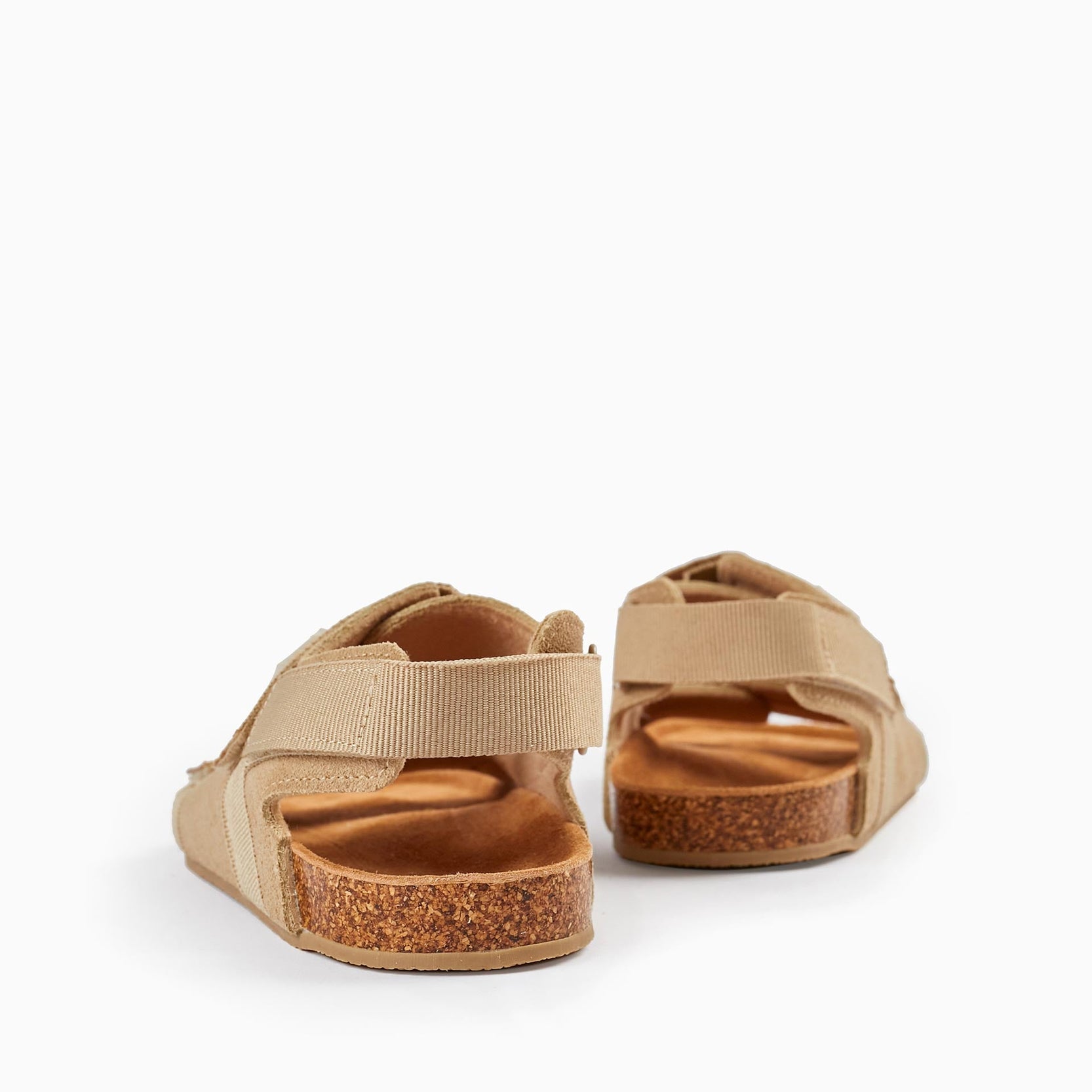 Leather Sandals for Boys, Beige