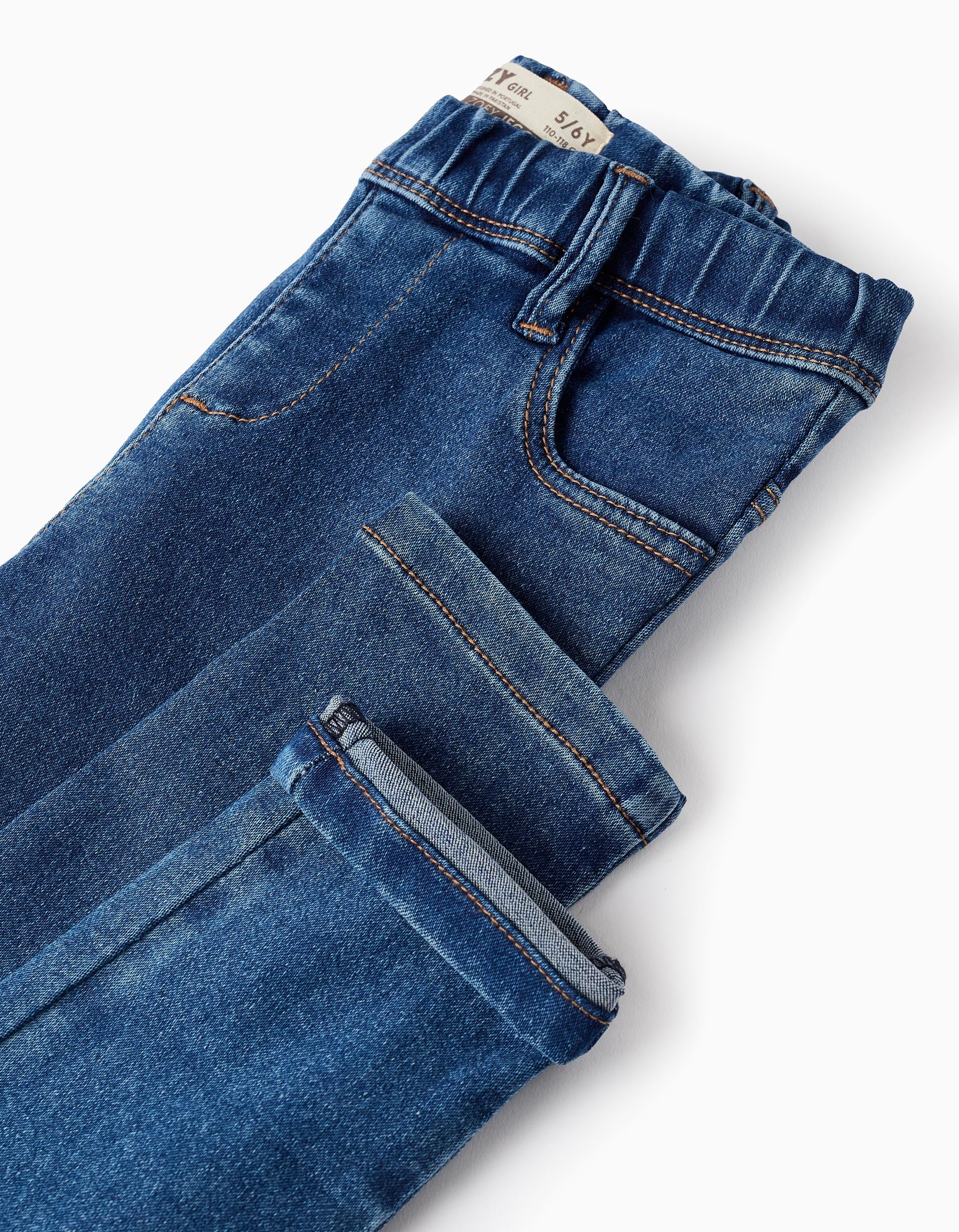 Denim Jeggings for Girls, Blue