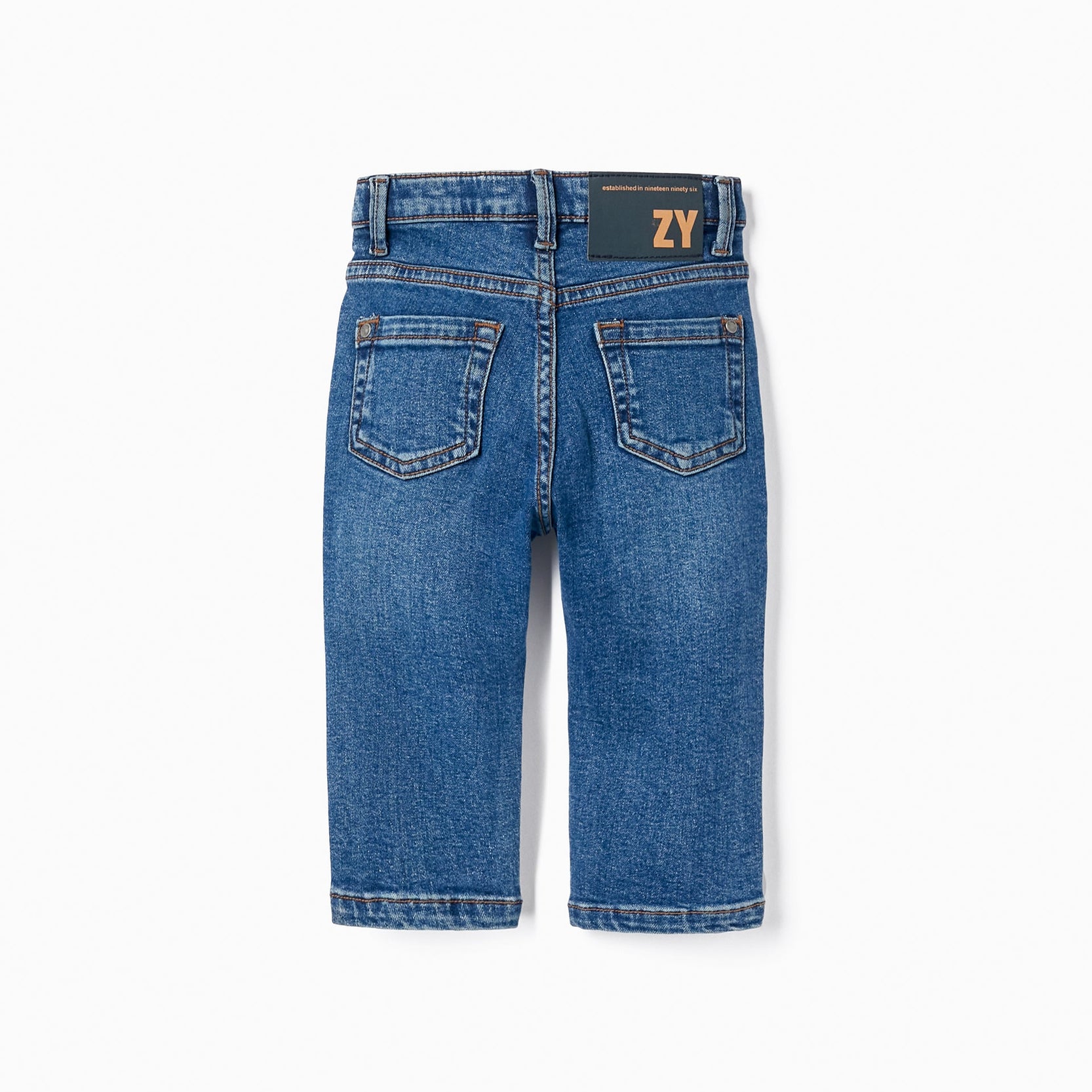 Cotton Denim Trousers for Baby Boys, Blue