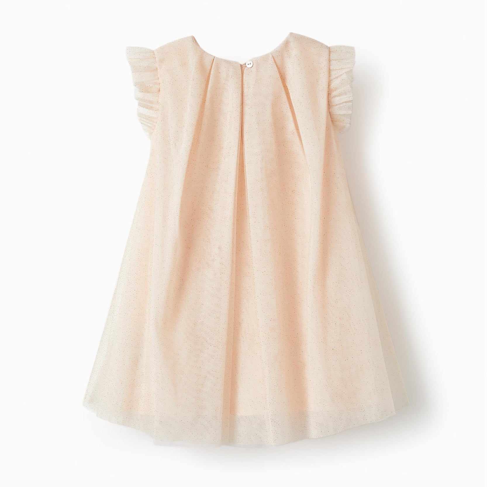 Dress in Tulle and Cotton for Baby Girls 'Special Days', Light Pink
