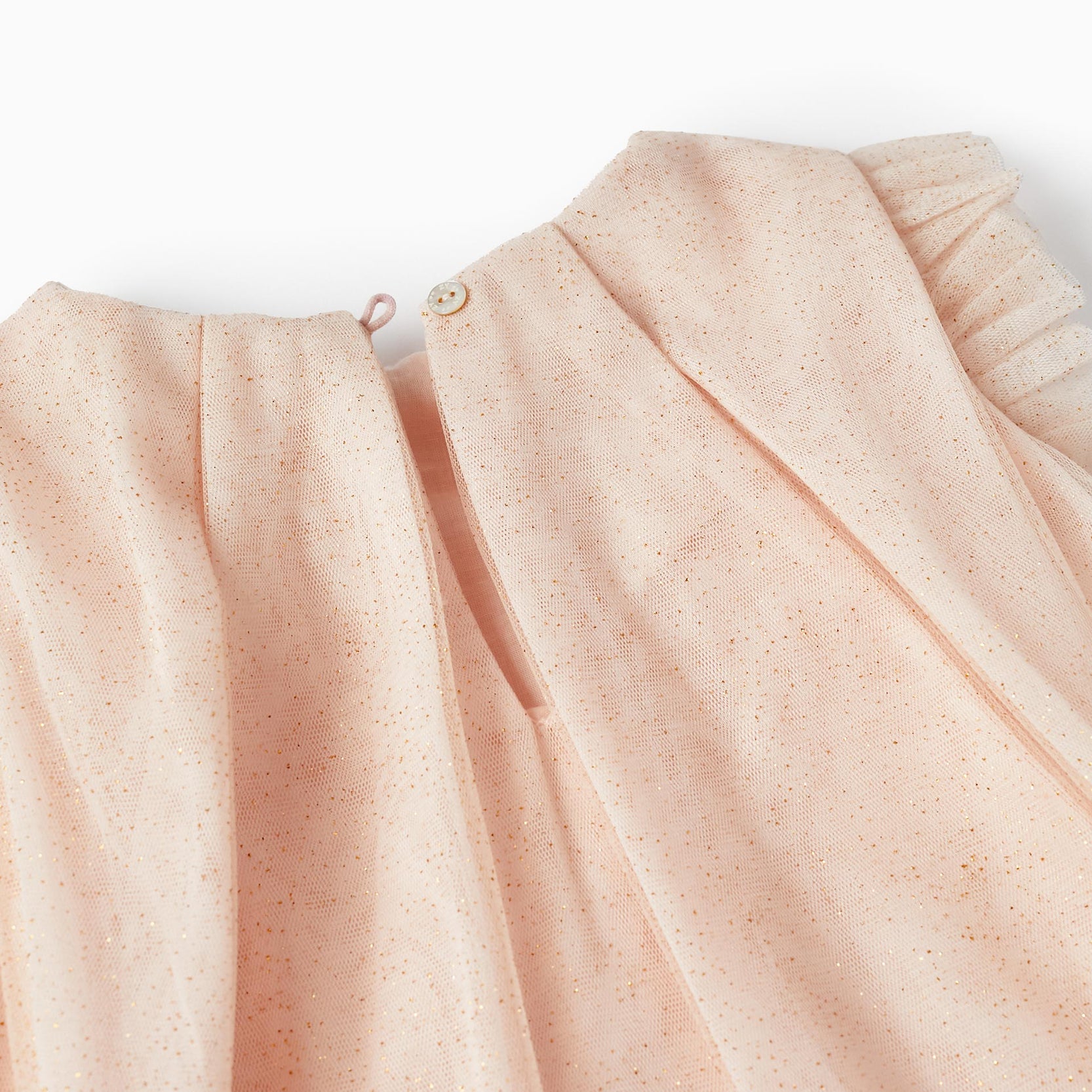 Dress in Tulle and Cotton for Baby Girls 'Special Days', Light Pink