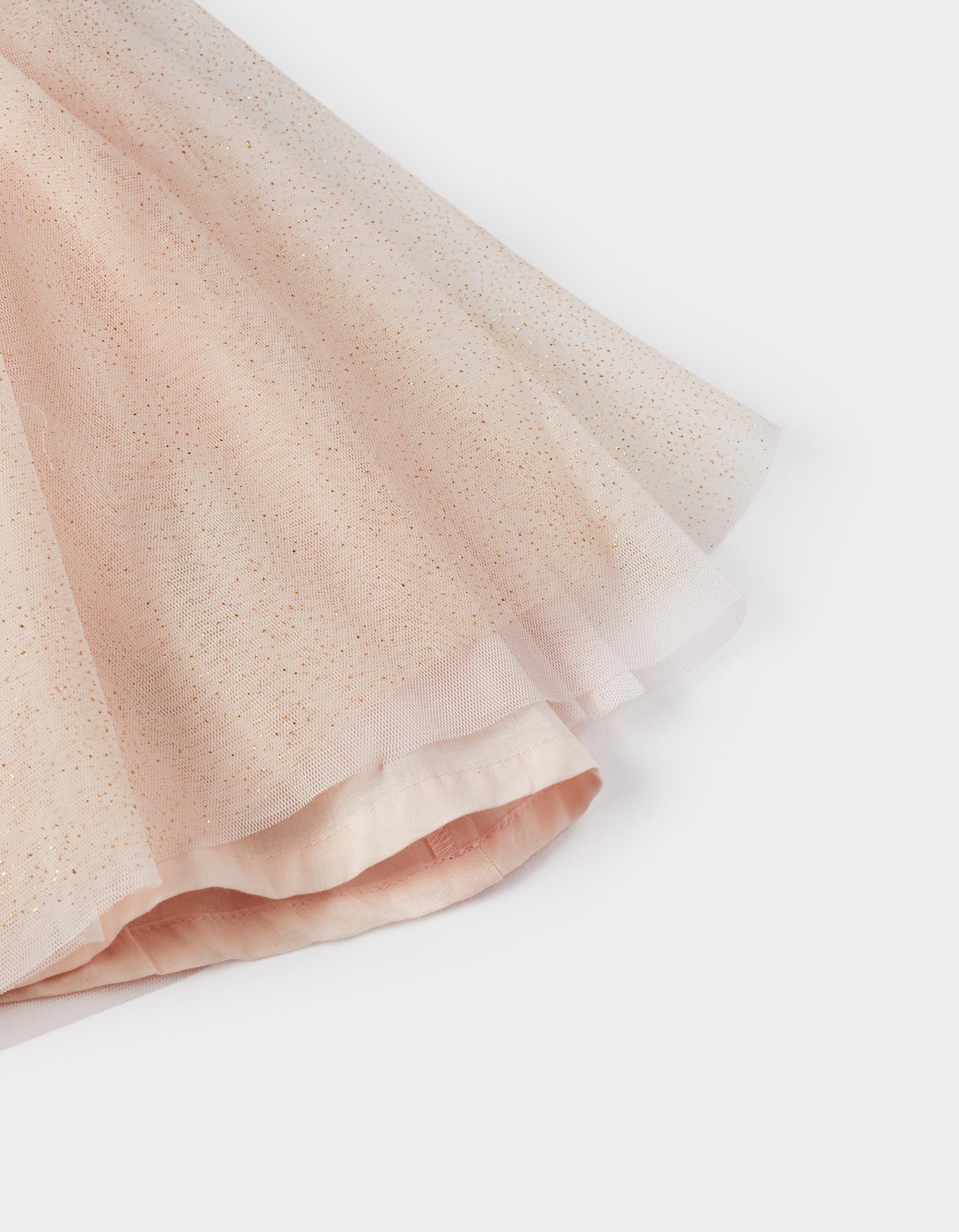 Dress in Tulle and Cotton for Baby Girls 'Special Days', Light Pink