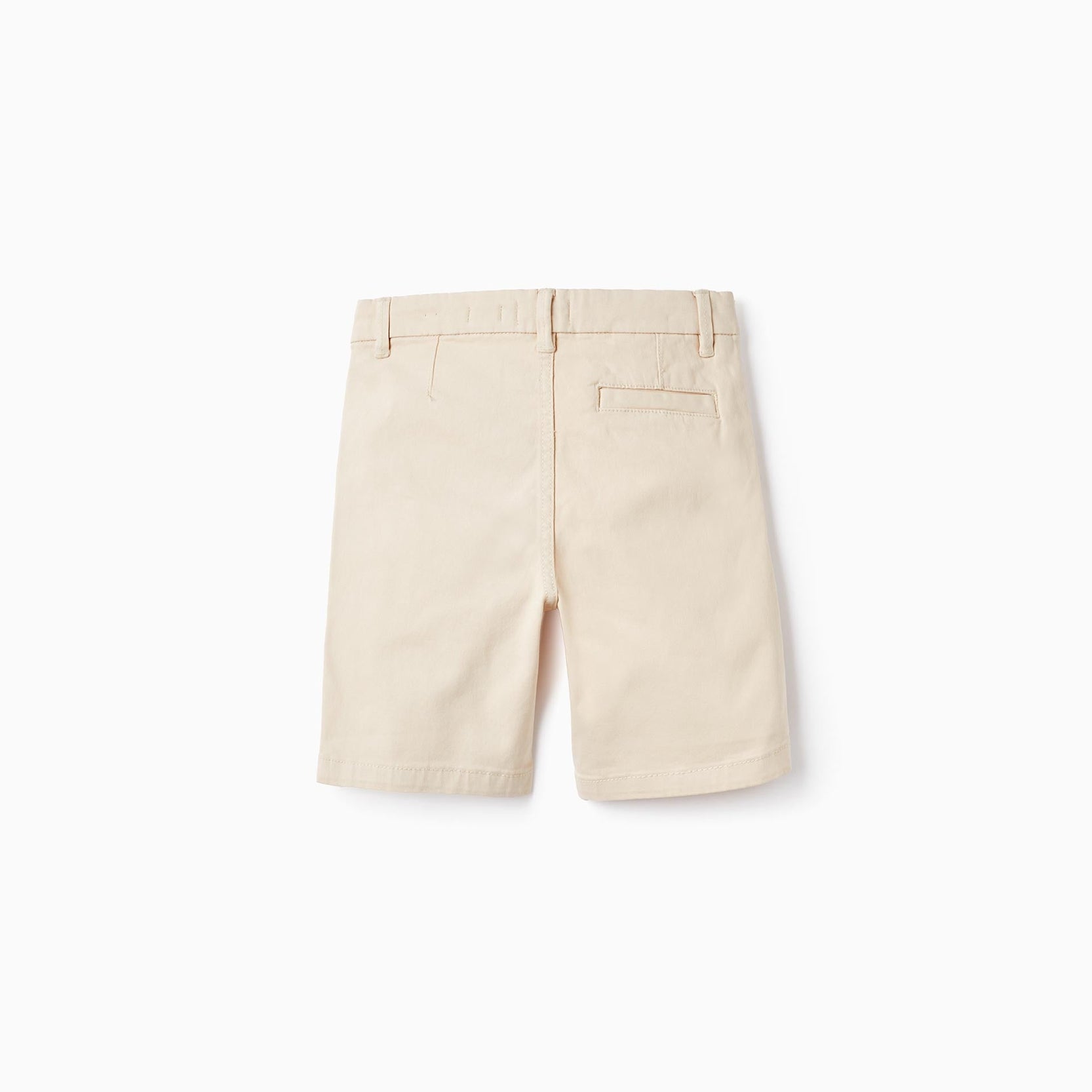 Cotton Twill Chino Shorts For Boys 'Midi', Beige