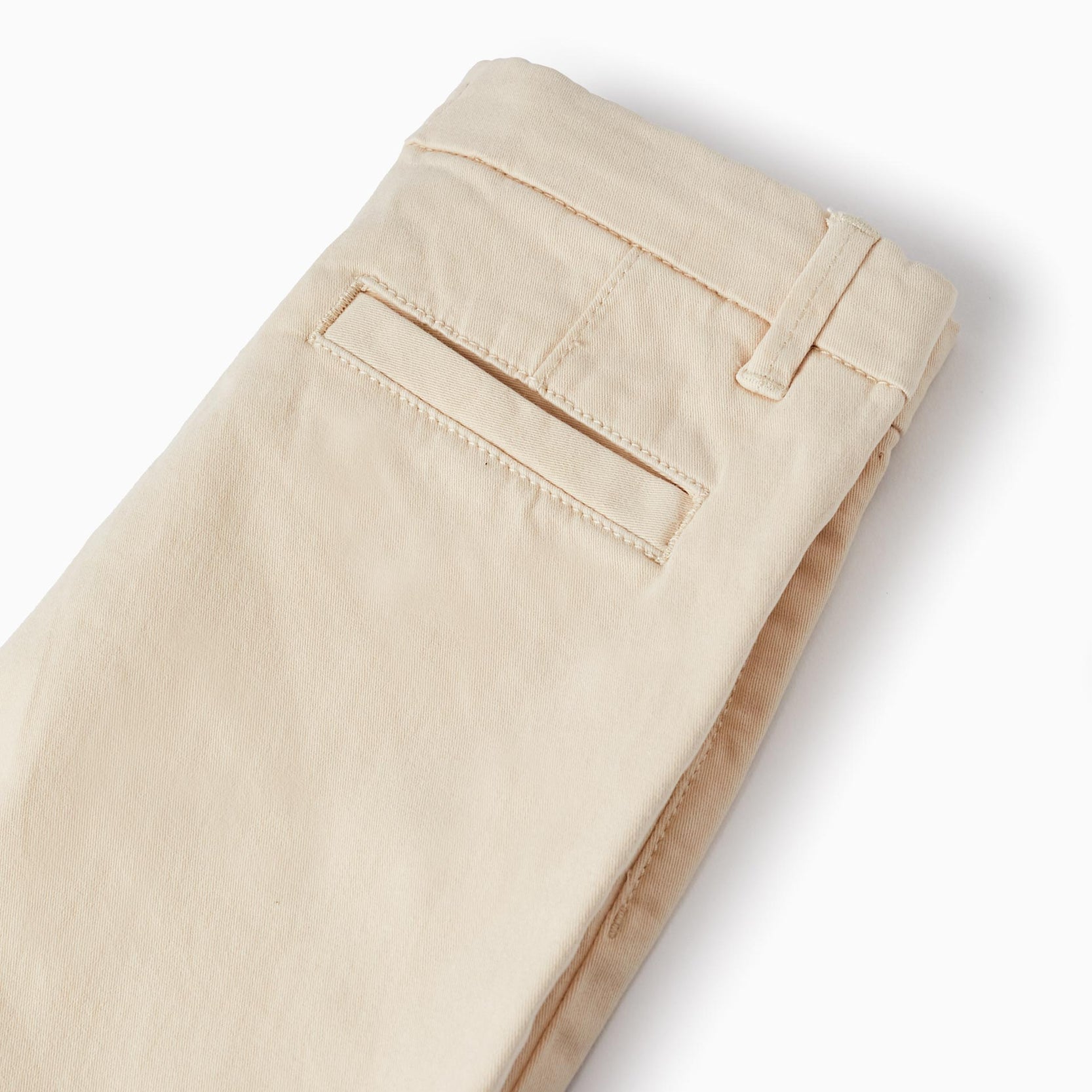 Cotton Twill Chino Shorts For Boys 'Midi', Beige