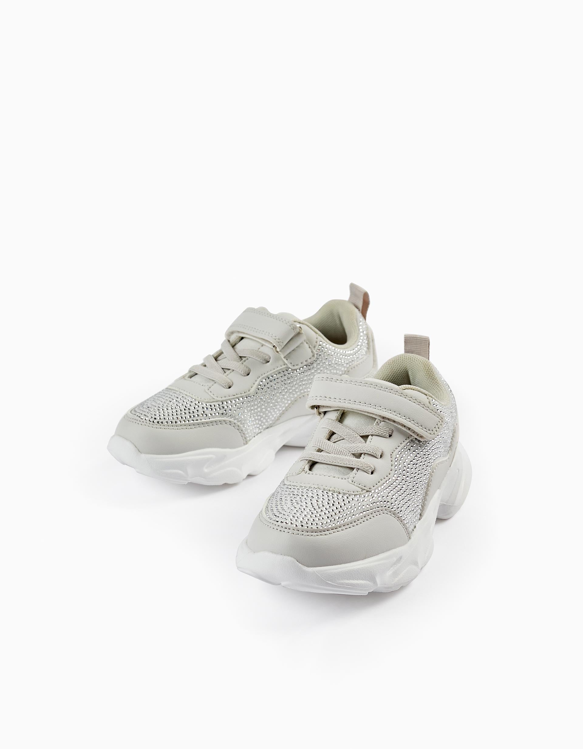 Trainers with Sparkles for Girls 'Superlight', Grey