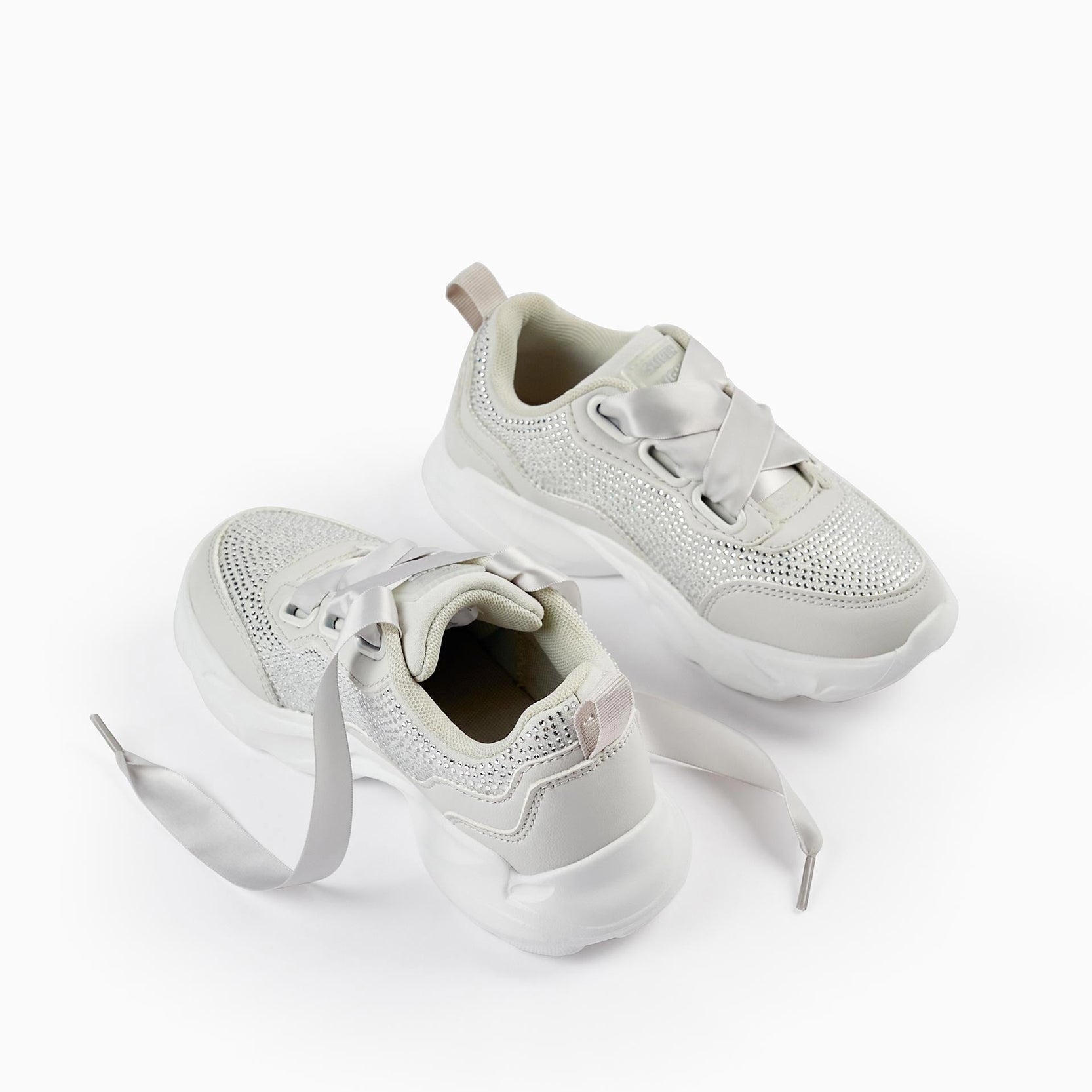Trainers with Sparkles for Girls 'Superlight', Grey