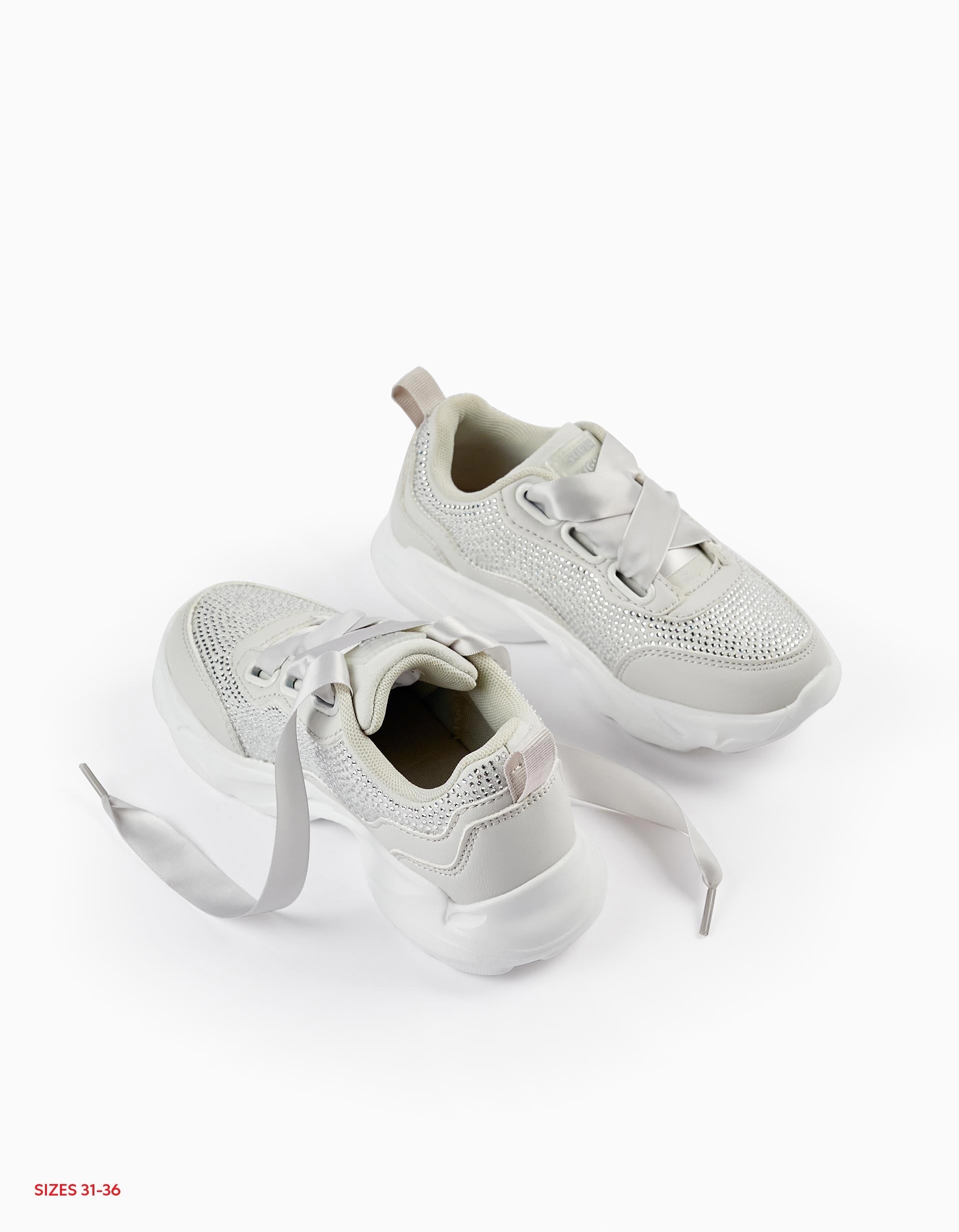 Trainers with Sparkles for Girls 'Superlight', Grey