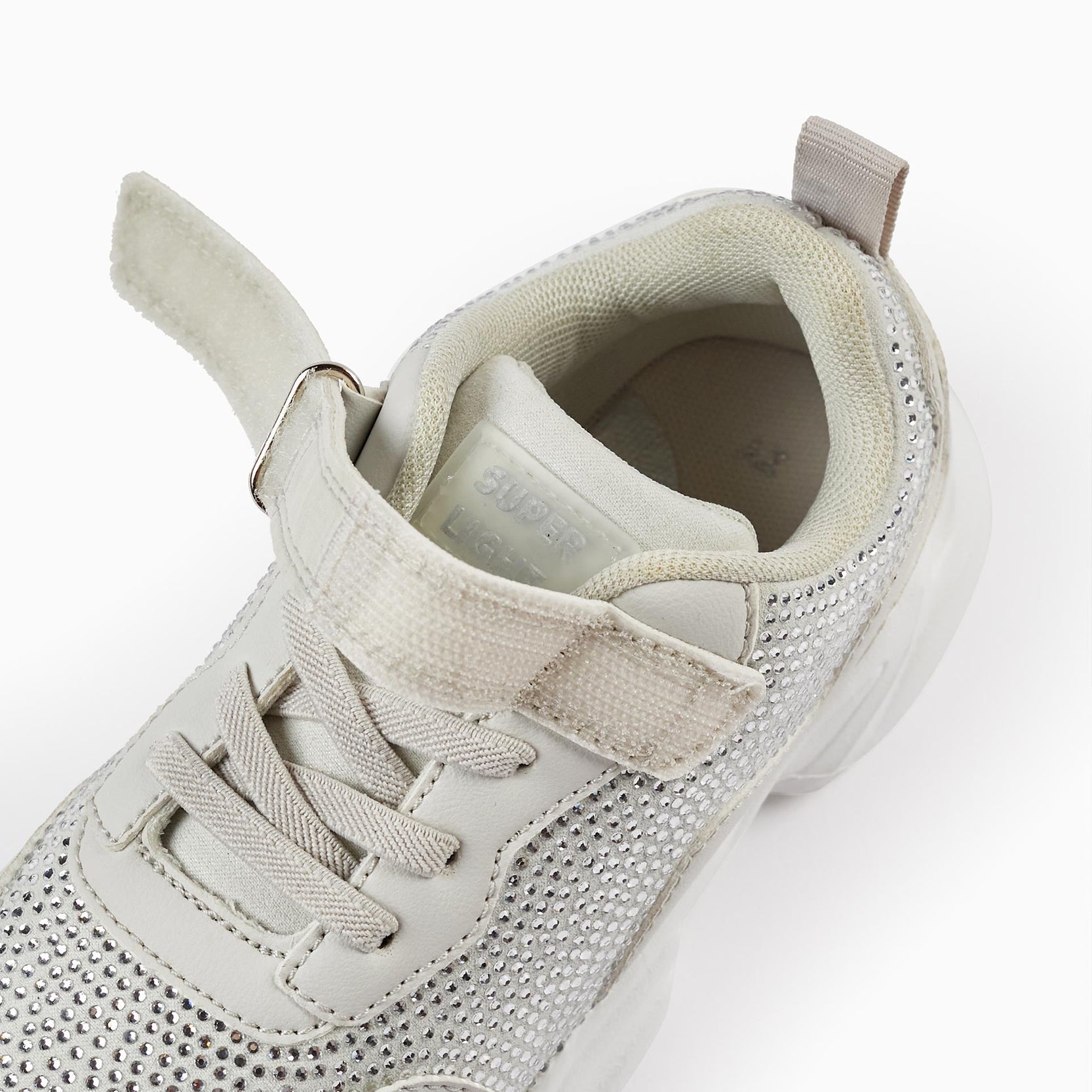 Trainers with Sparkles for Girls 'Superlight', Grey
