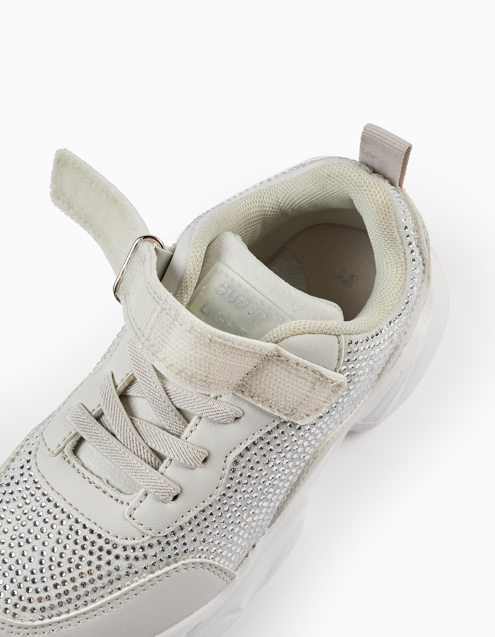 Trainers with Sparkles for Girls 'Superlight', Grey