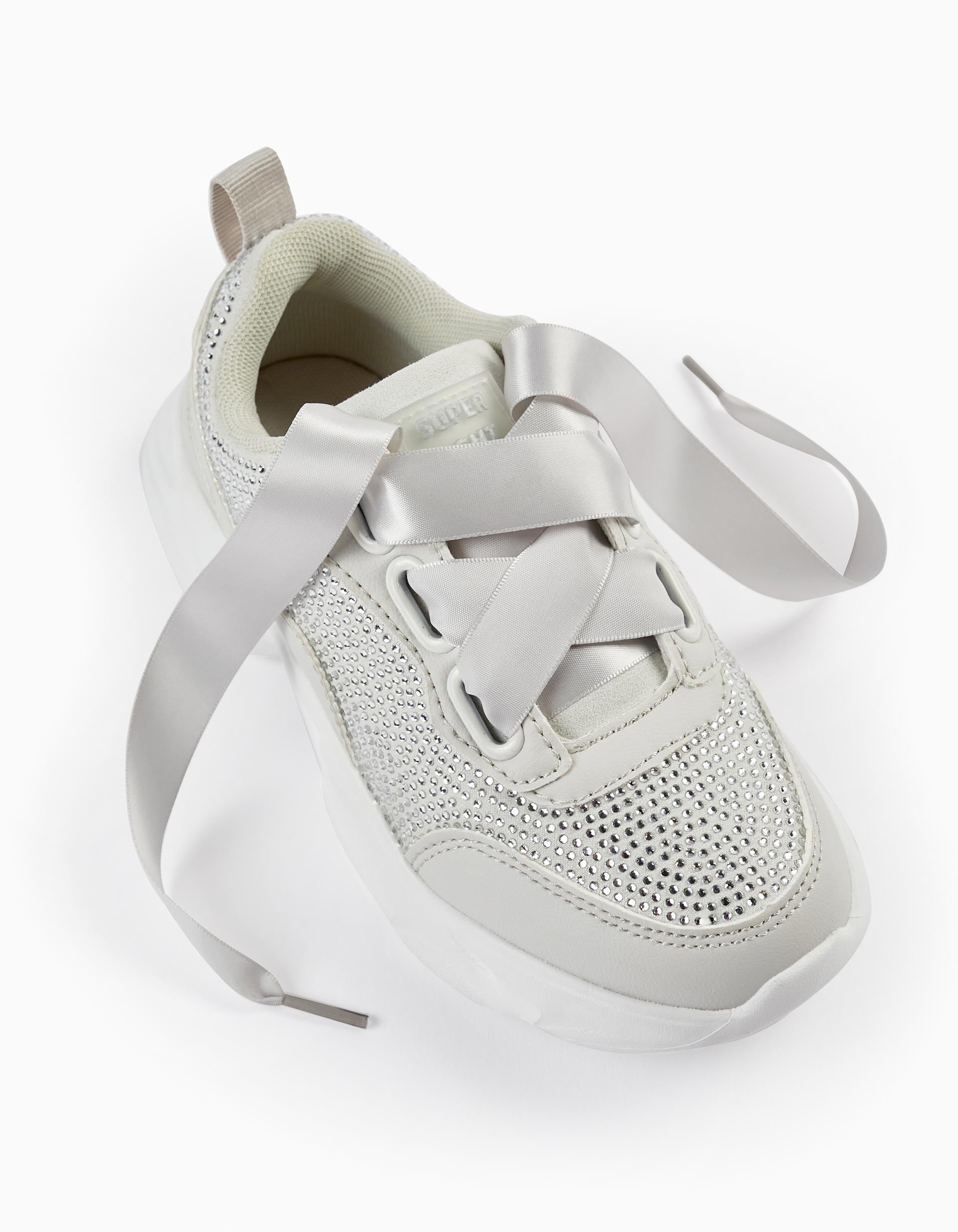 Trainers with Sparkles for Girls 'Superlight', Grey