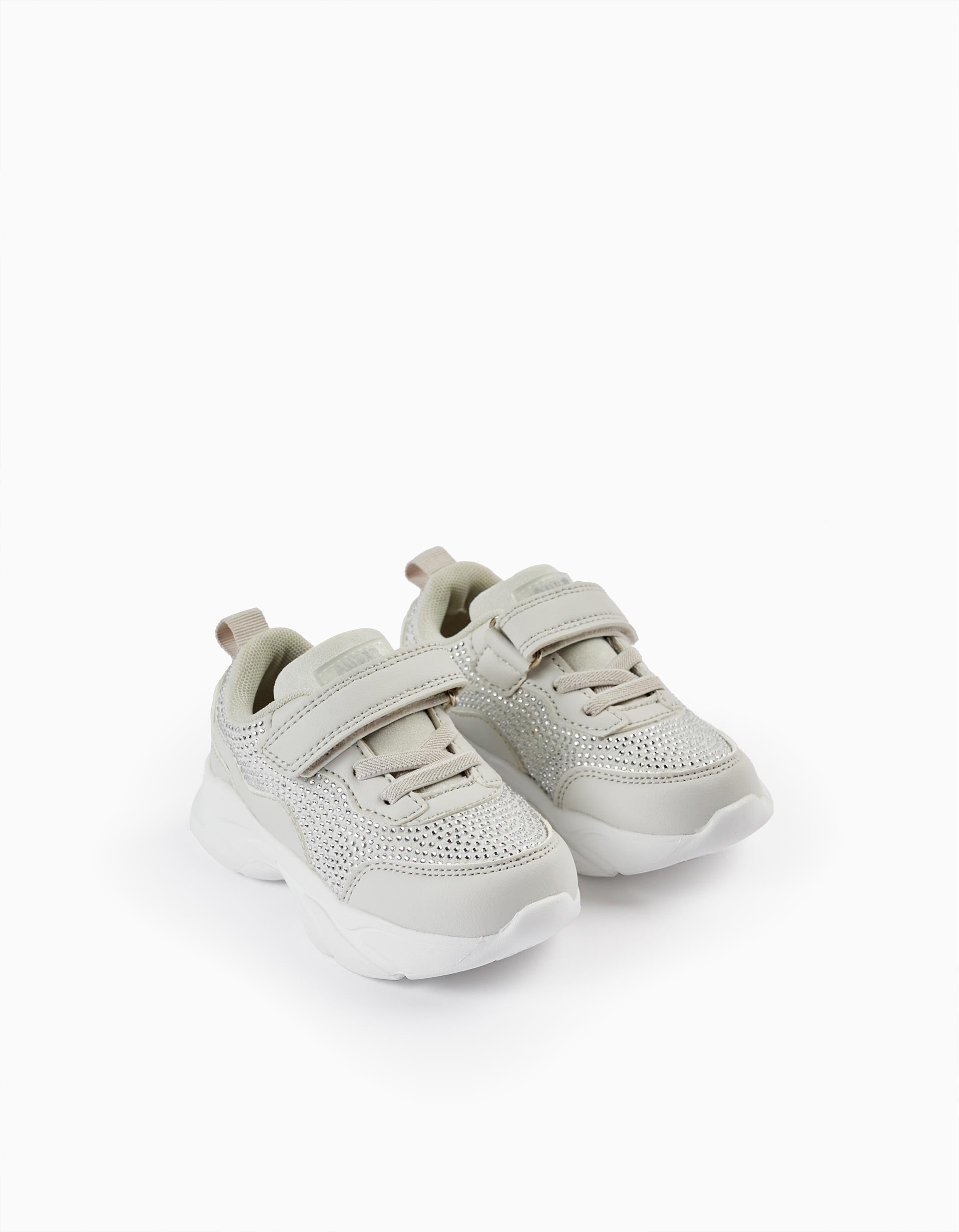 Trainers with Sparkles for Baby Girls 'ZY Superlight', Grey