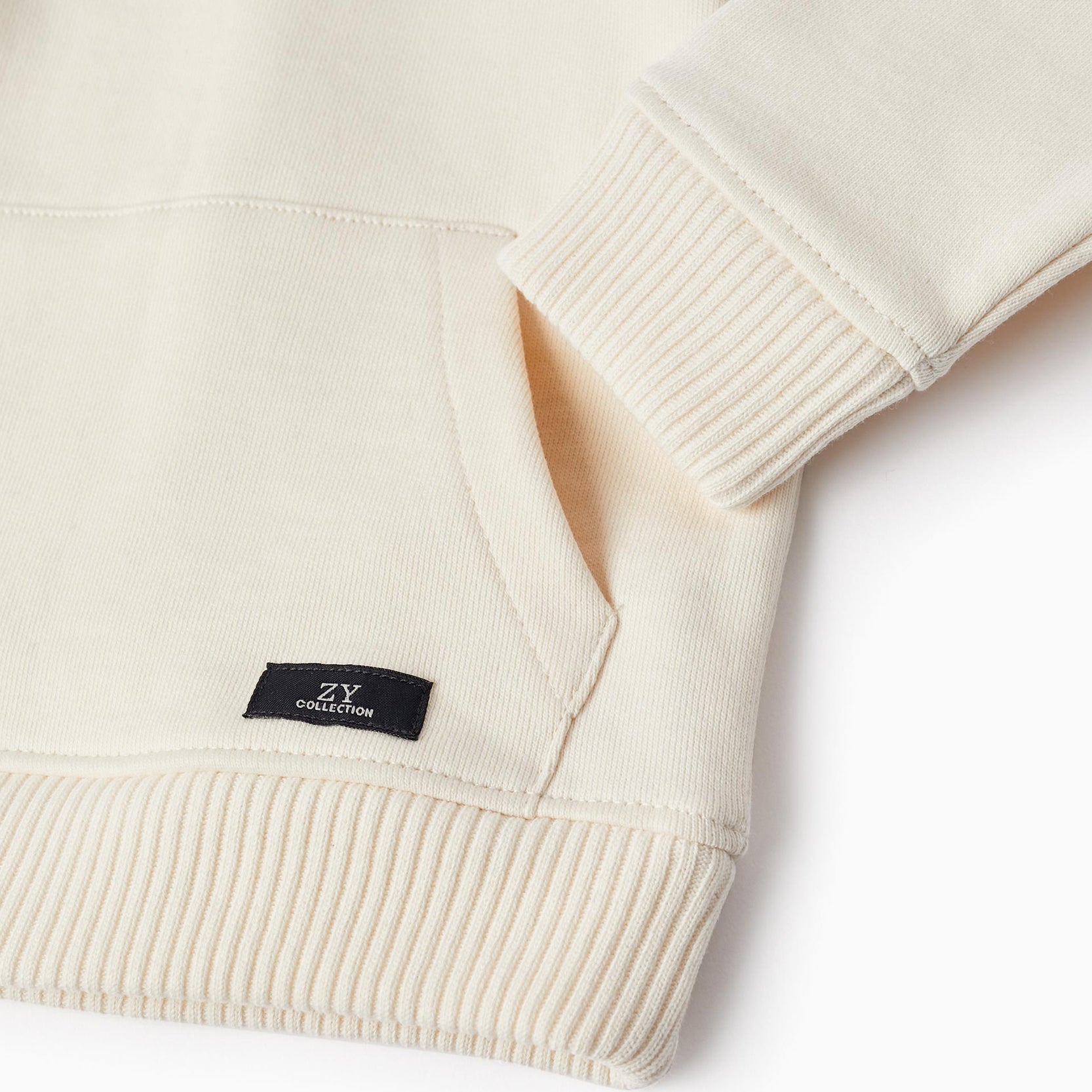 Sweatshirt in Cotton for Baby Boys, White/Blue/Orange