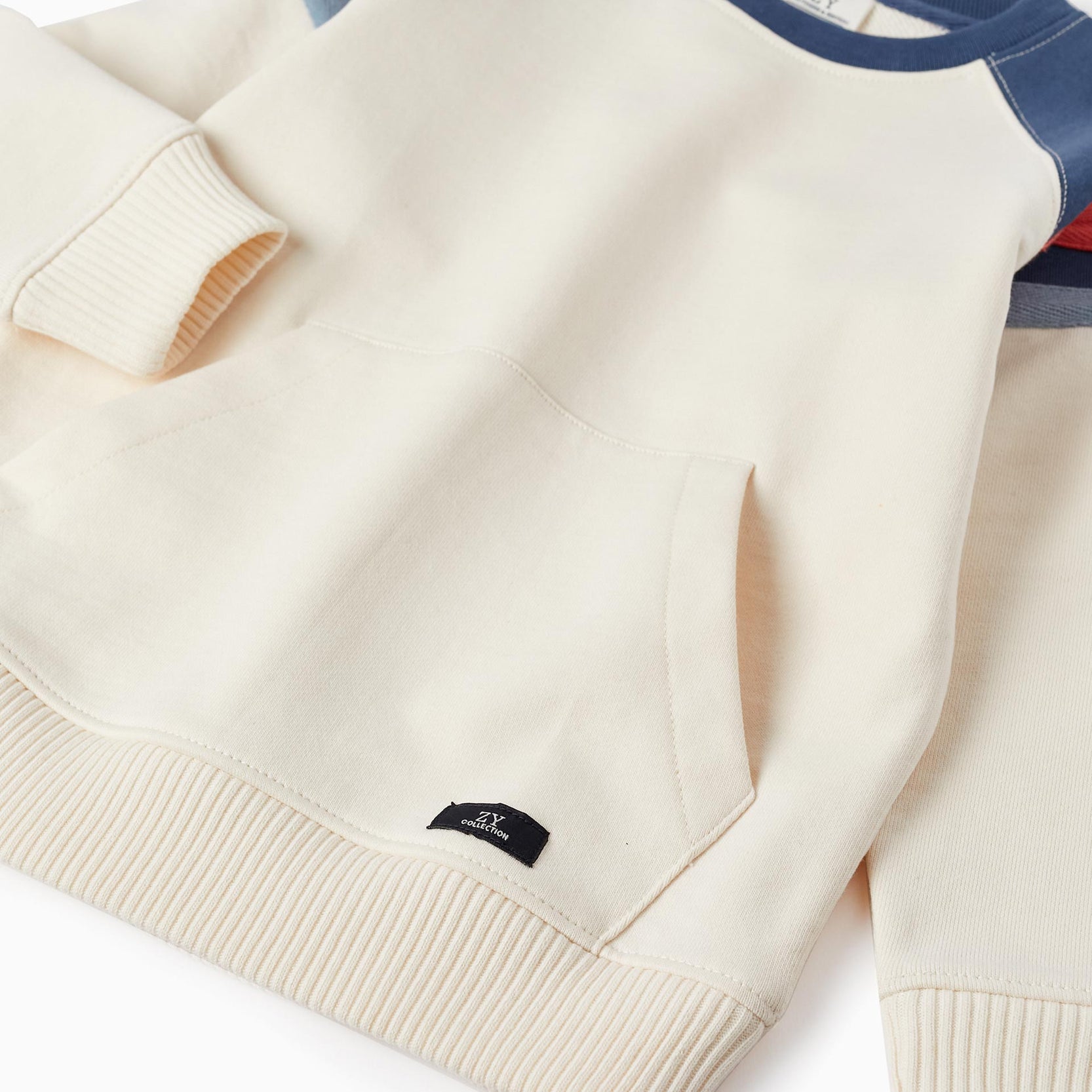 Cotton Sweatshirt for Boys 'B&S', White