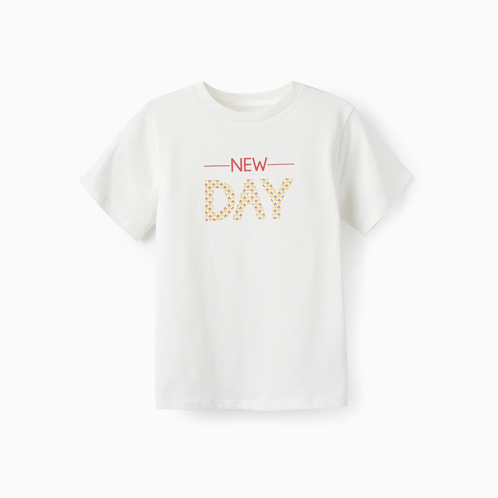Cotton T-Shirt for Boys, White