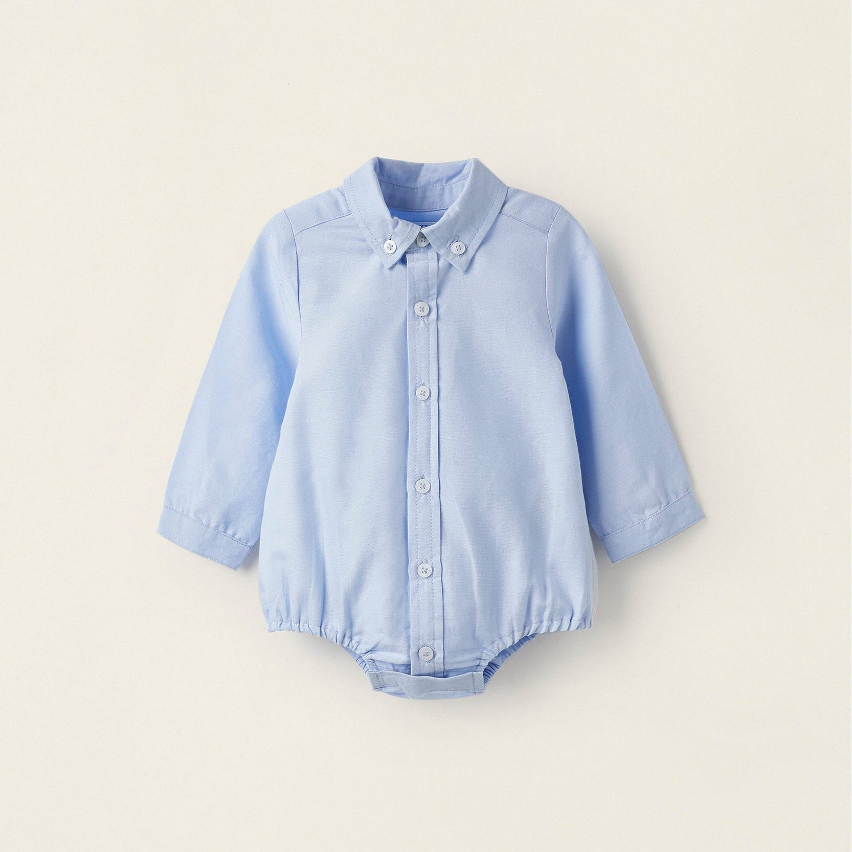 Oxford Cotton Body for Newborn Boys, Blue