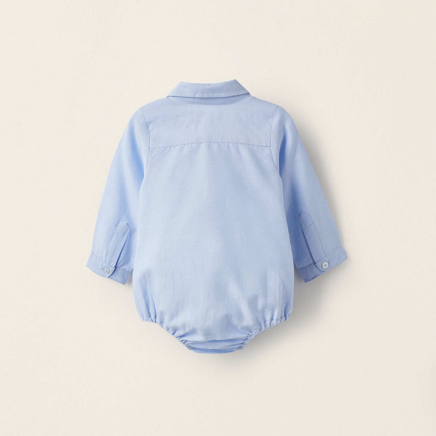 Oxford Cotton Body for Newborn Boys, Blue
