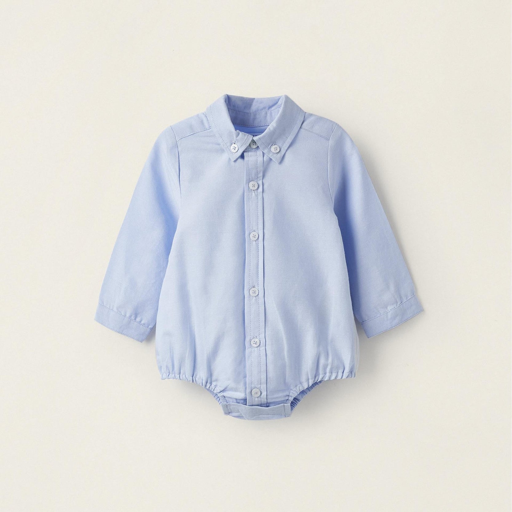 Oxford Cotton Body for Newborn Boys, Blue