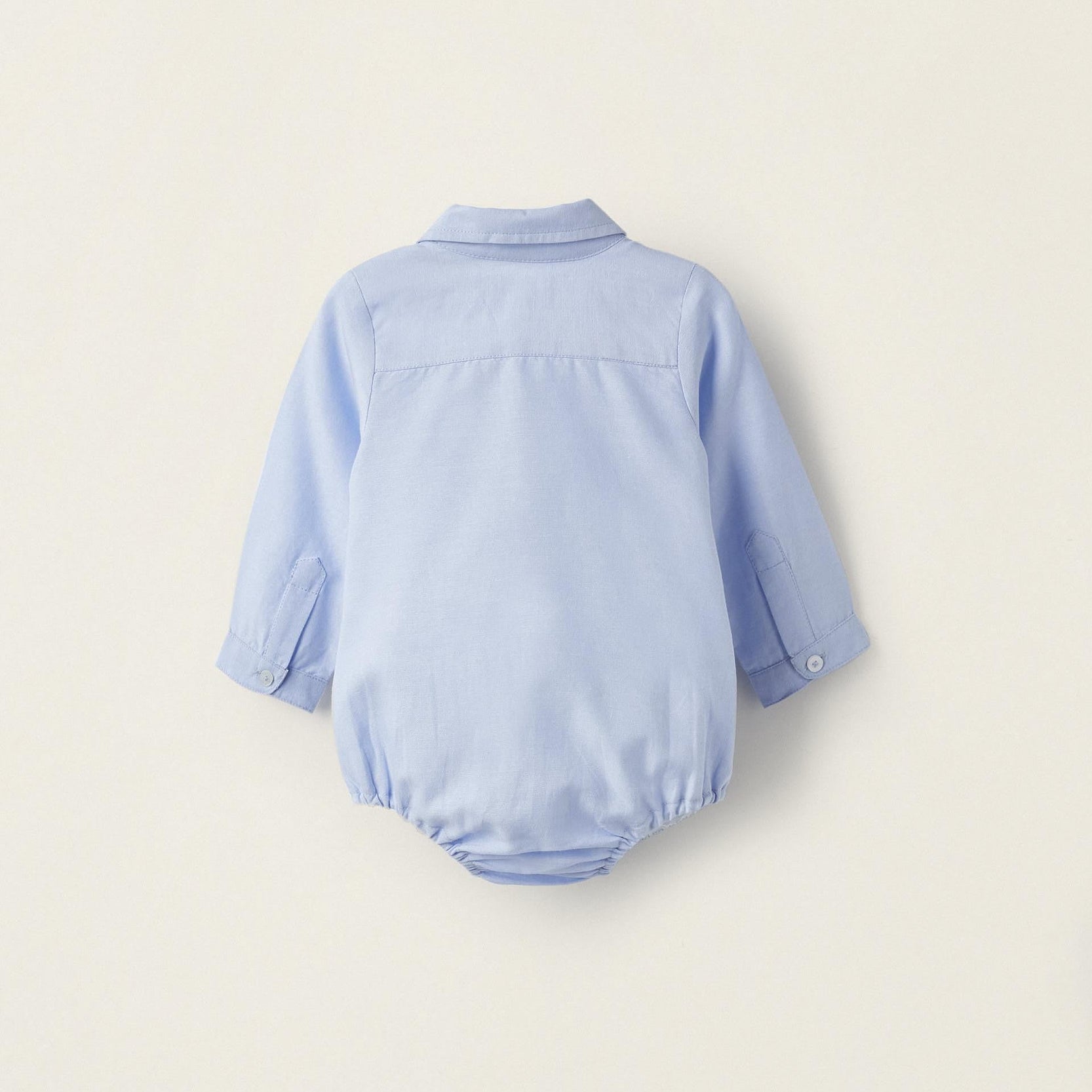 Oxford Cotton Body for Newborn Boys, Blue