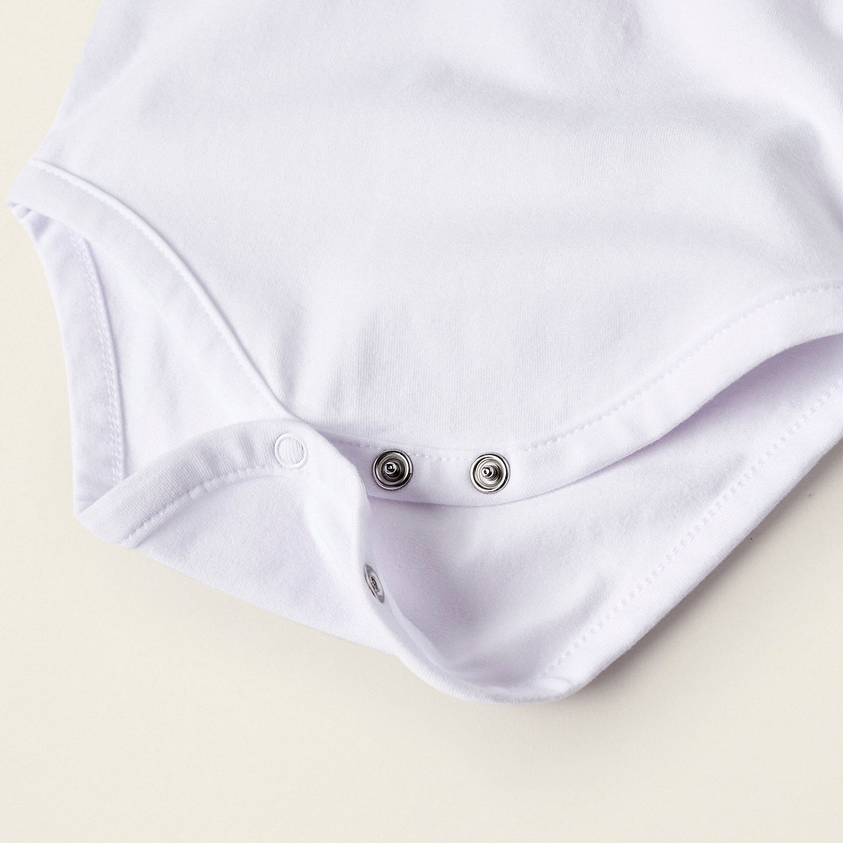 Long-sleeved Bodysuit for Newborn Boys, White