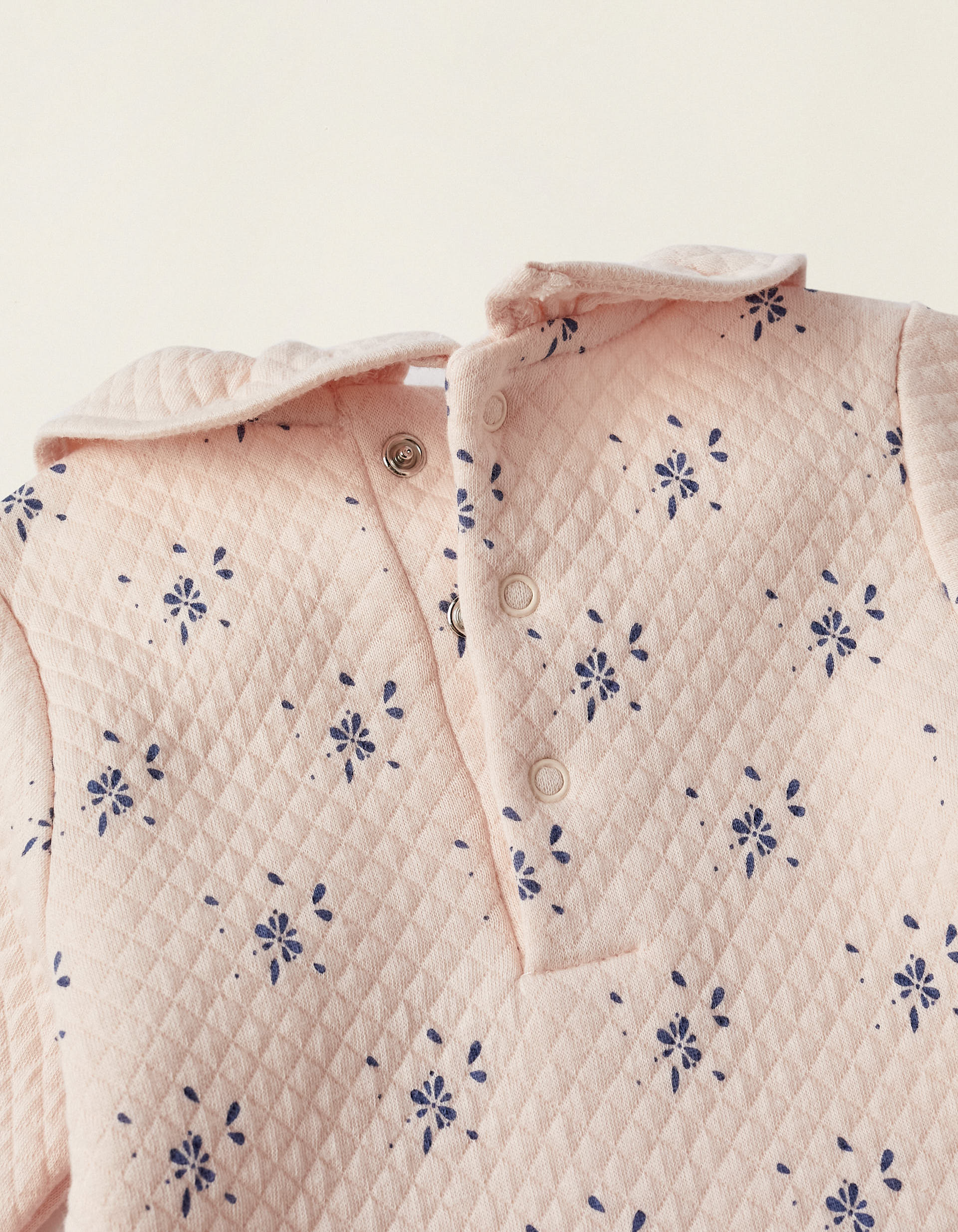 Padded Set Sweater + Trousers for Newborn Girls, Pink