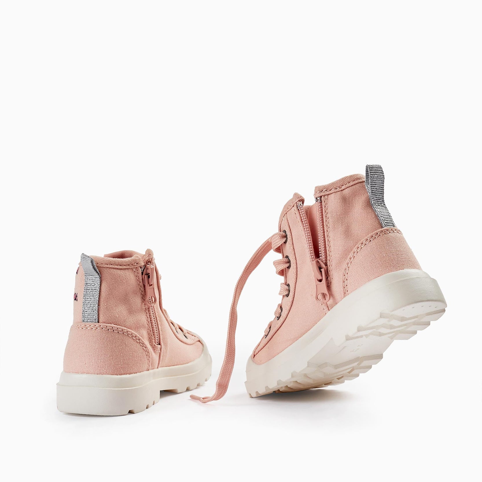 High-top Sneakers for Baby Girls 'Minnie', Pink/White/Silver