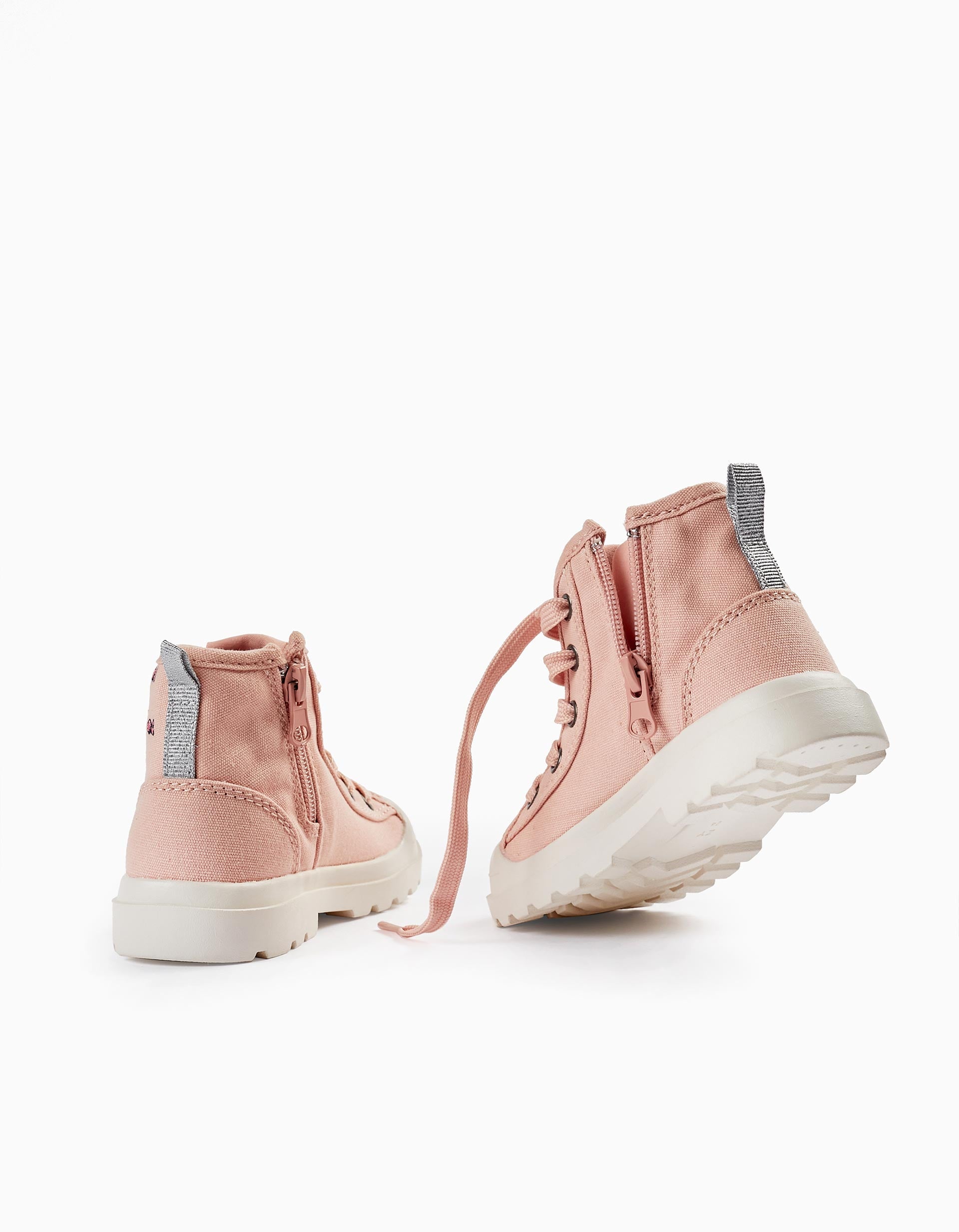 High-top Sneakers for Baby Girls 'Minnie', Pink/White/Silver