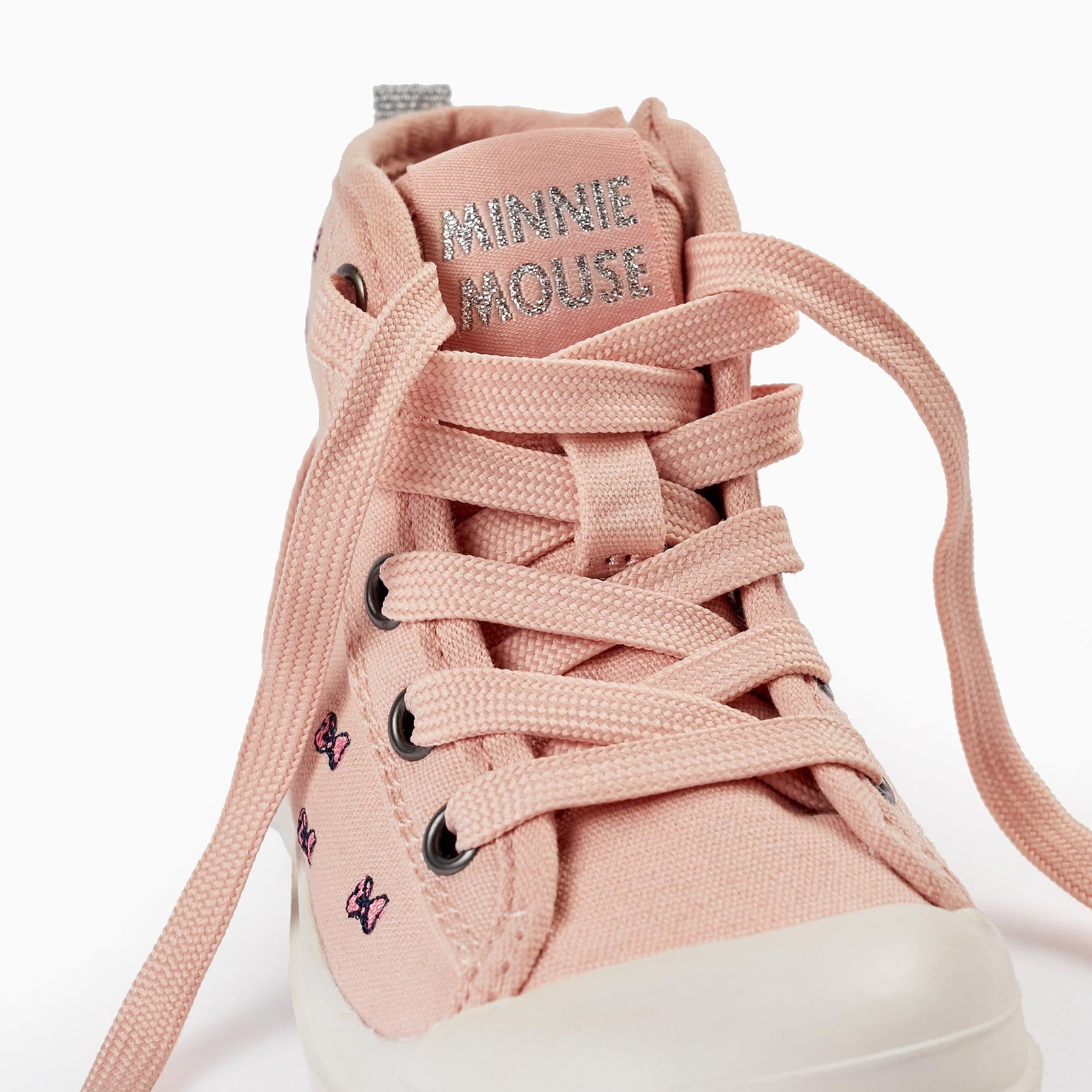 High-top Sneakers for Baby Girls 'Minnie', Pink/White/Silver