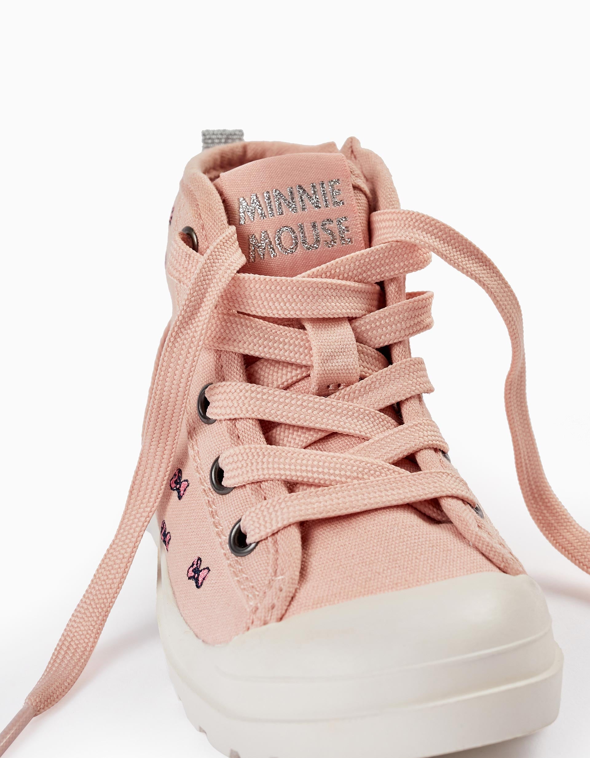 High-top Sneakers for Baby Girls 'Minnie', Pink/White/Silver