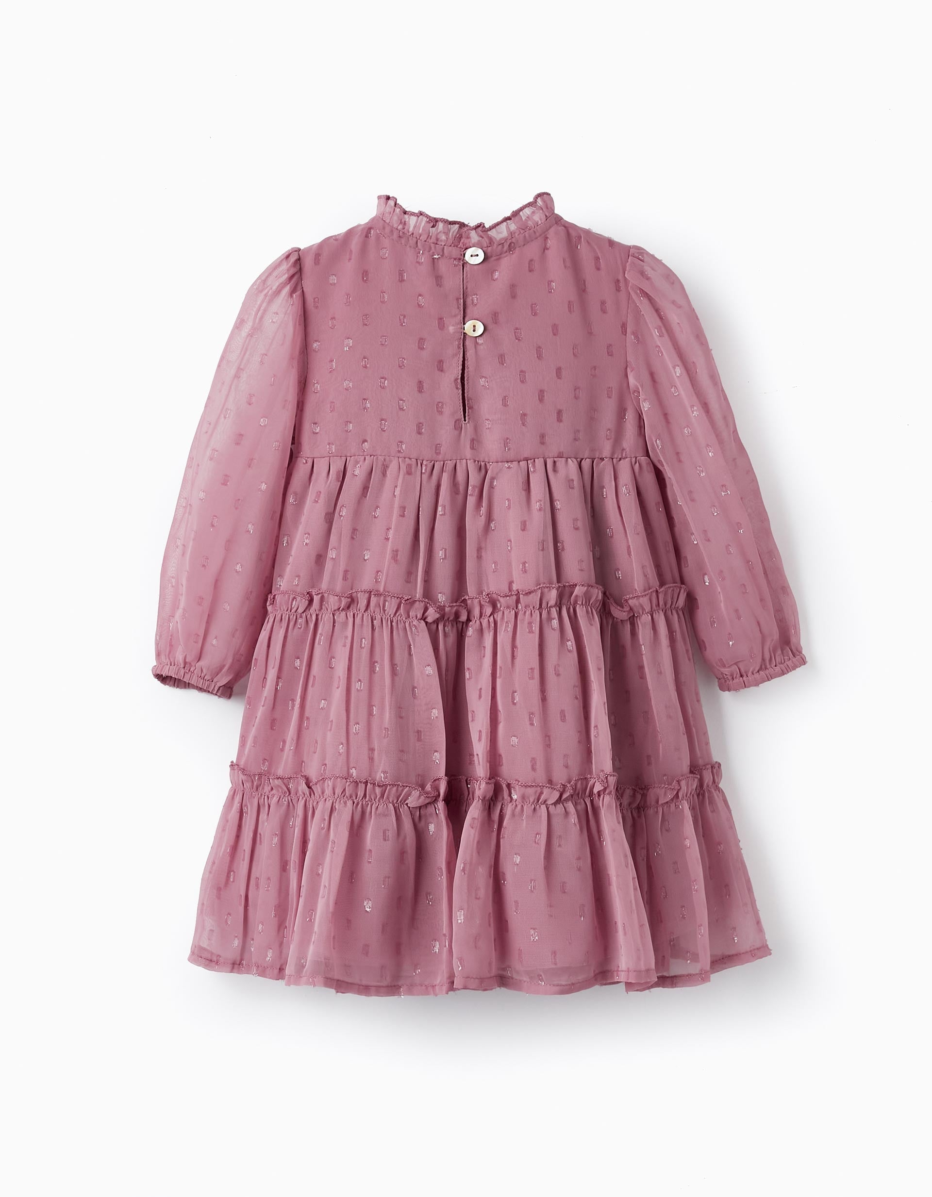 Long Sleeve Dress for Baby Girls, Light Purple