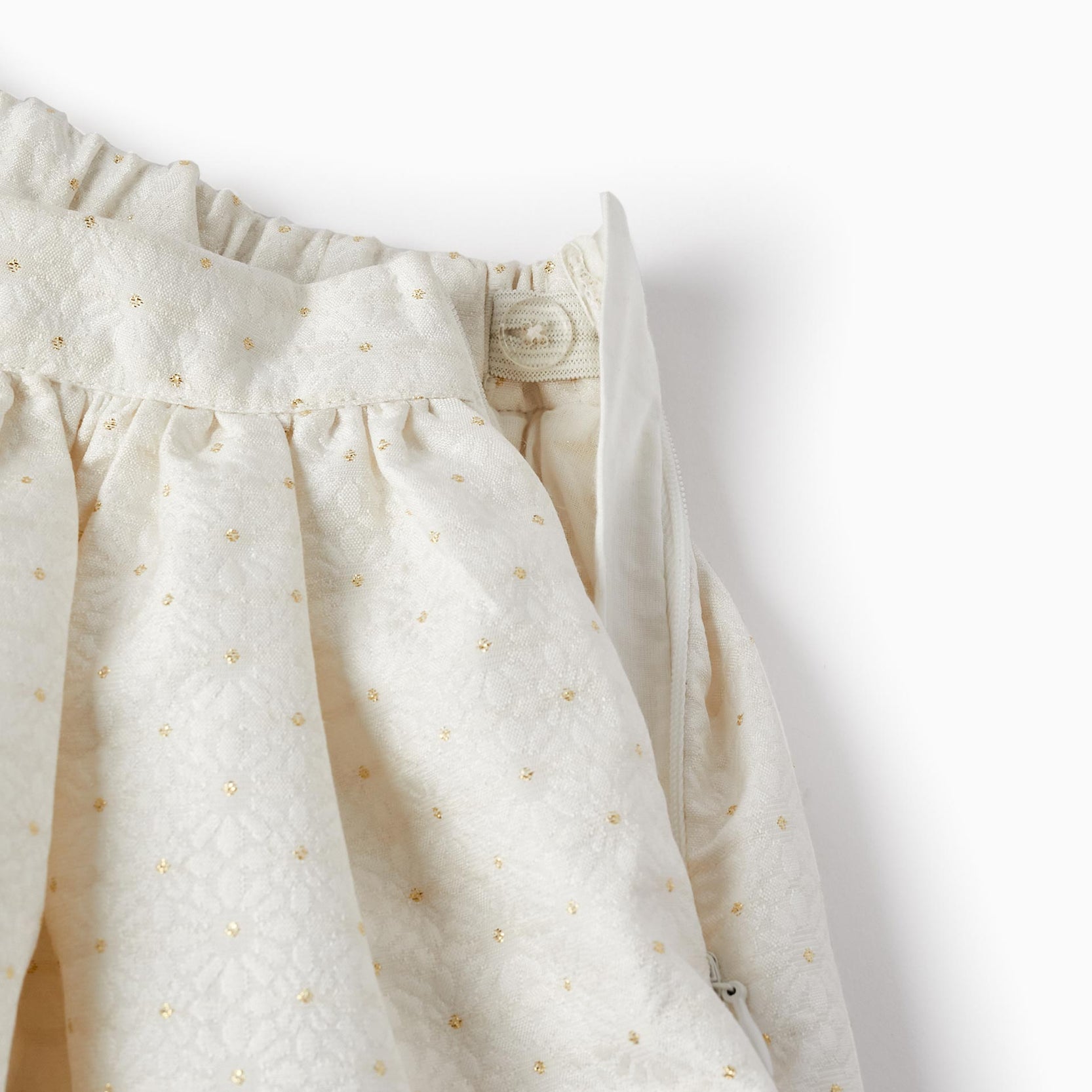 T-Shirt + Skirt for Girls 'Belle et Unique', White/Gold