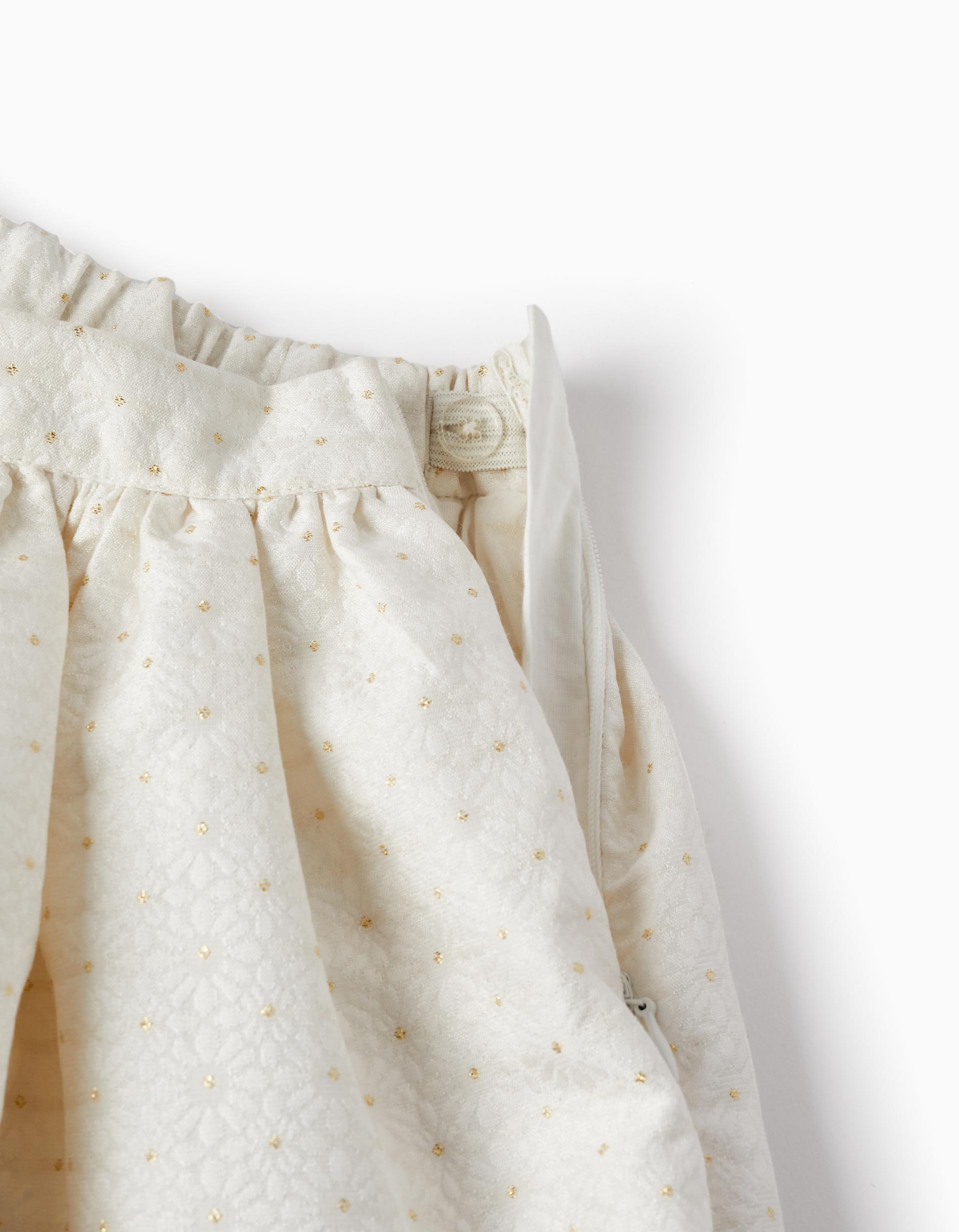 T-Shirt + Skirt for Girls 'Belle et Unique', White/Gold