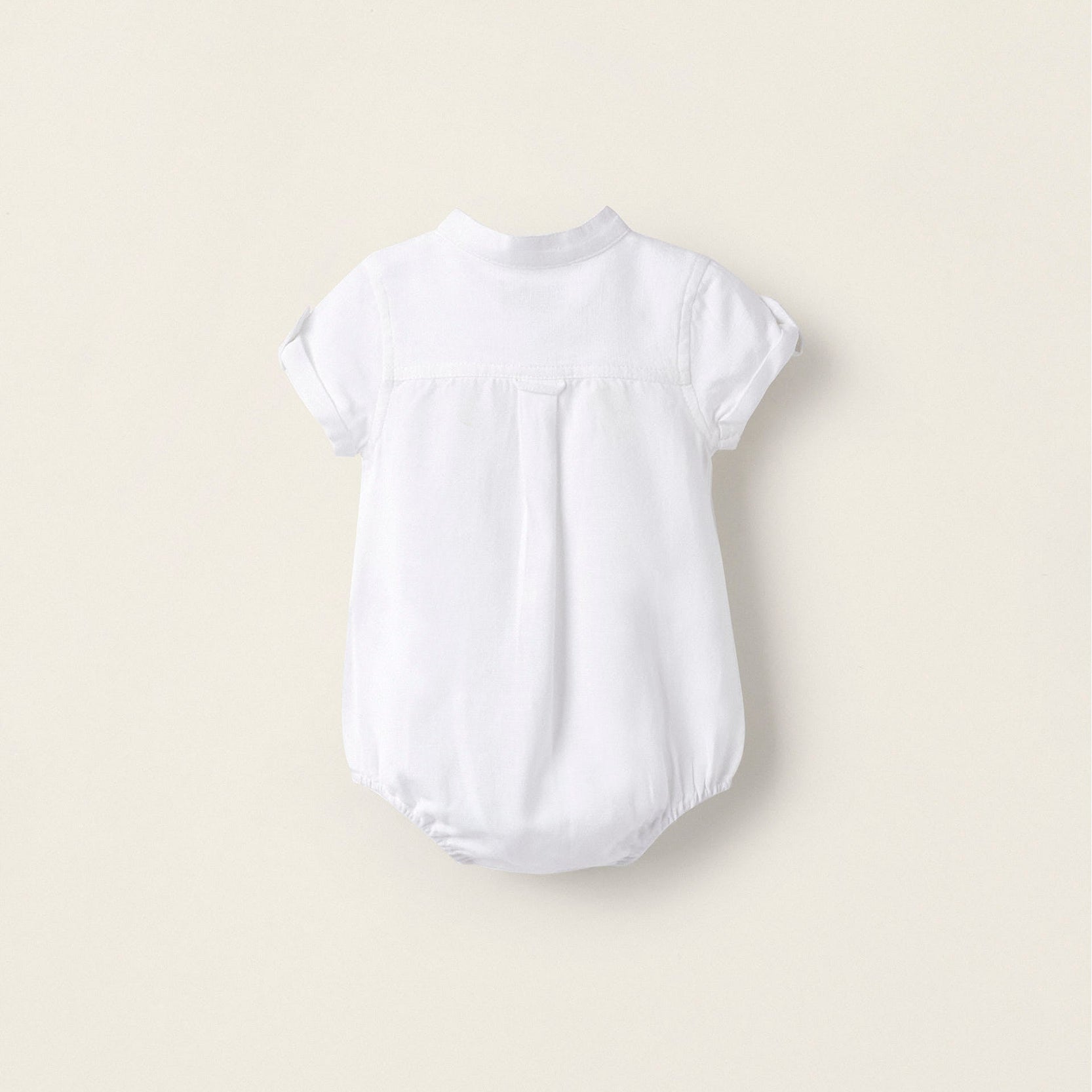 Short Sleeve Bodysuit for Newborns 'B&S', White