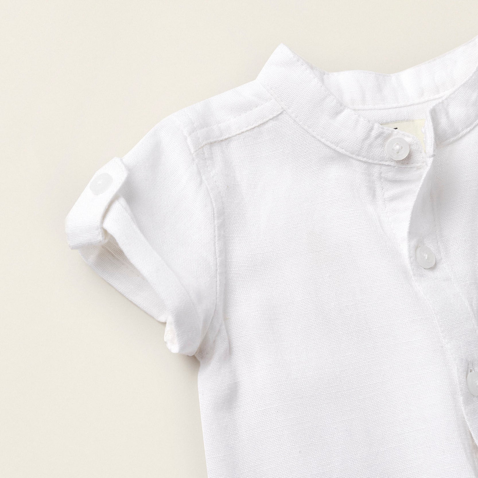 Short Sleeve Bodysuit for Newborns 'B&S', White