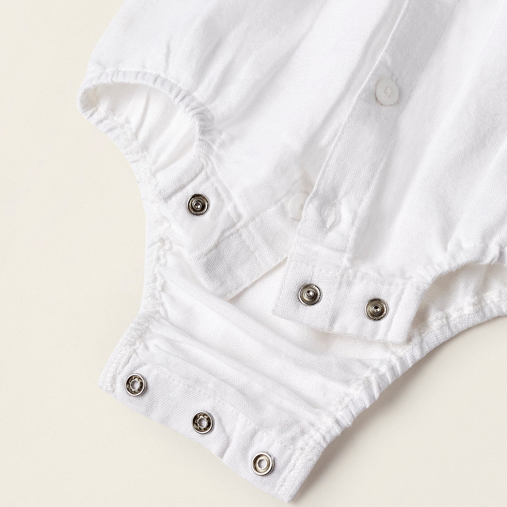 Short Sleeve Bodysuit for Newborns 'B&S', White