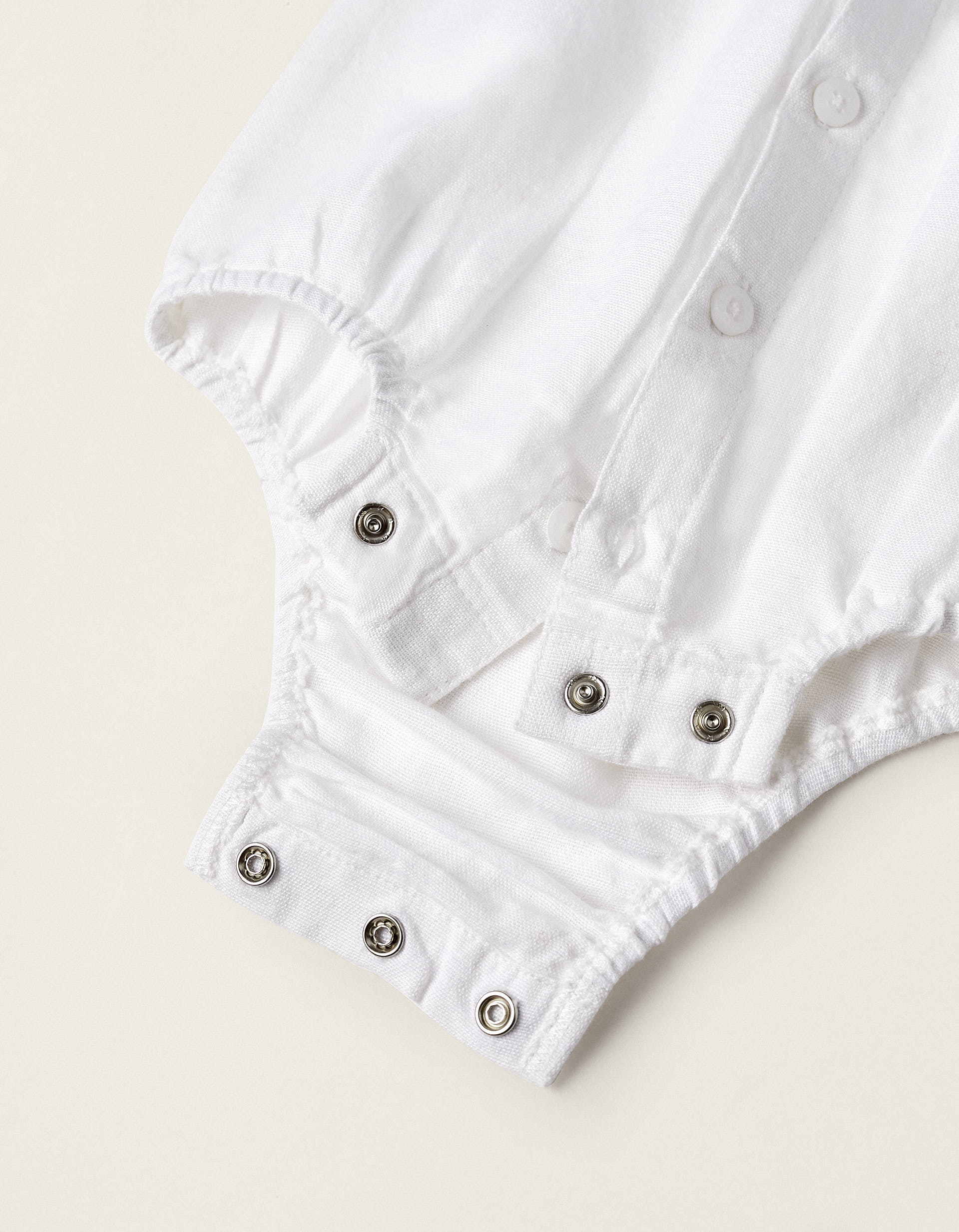 Short Sleeve Bodysuit for Newborns 'B&S', White