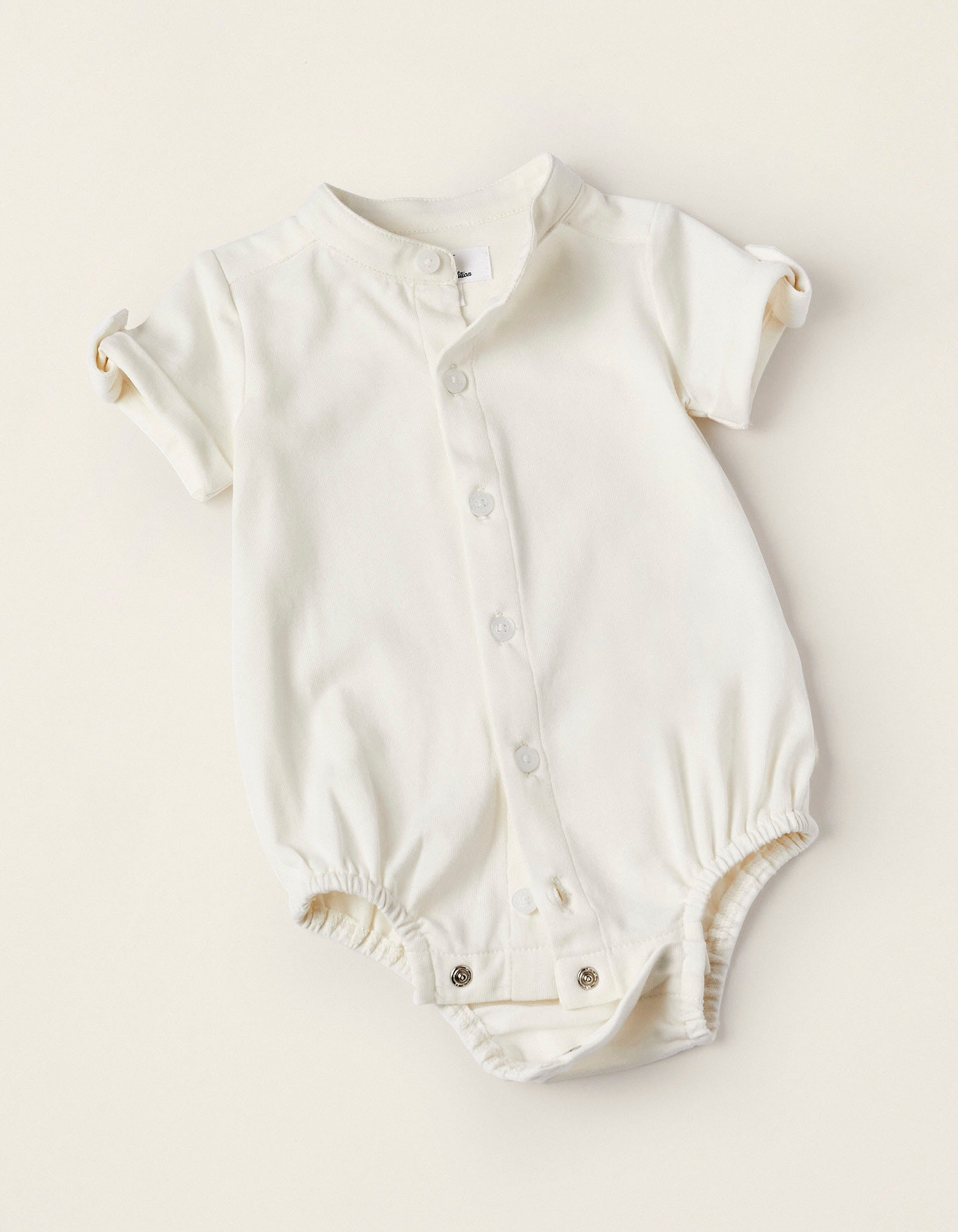 Plain Bodysuit + Striped Jumpsuit for Newborn Boys, Multicolour