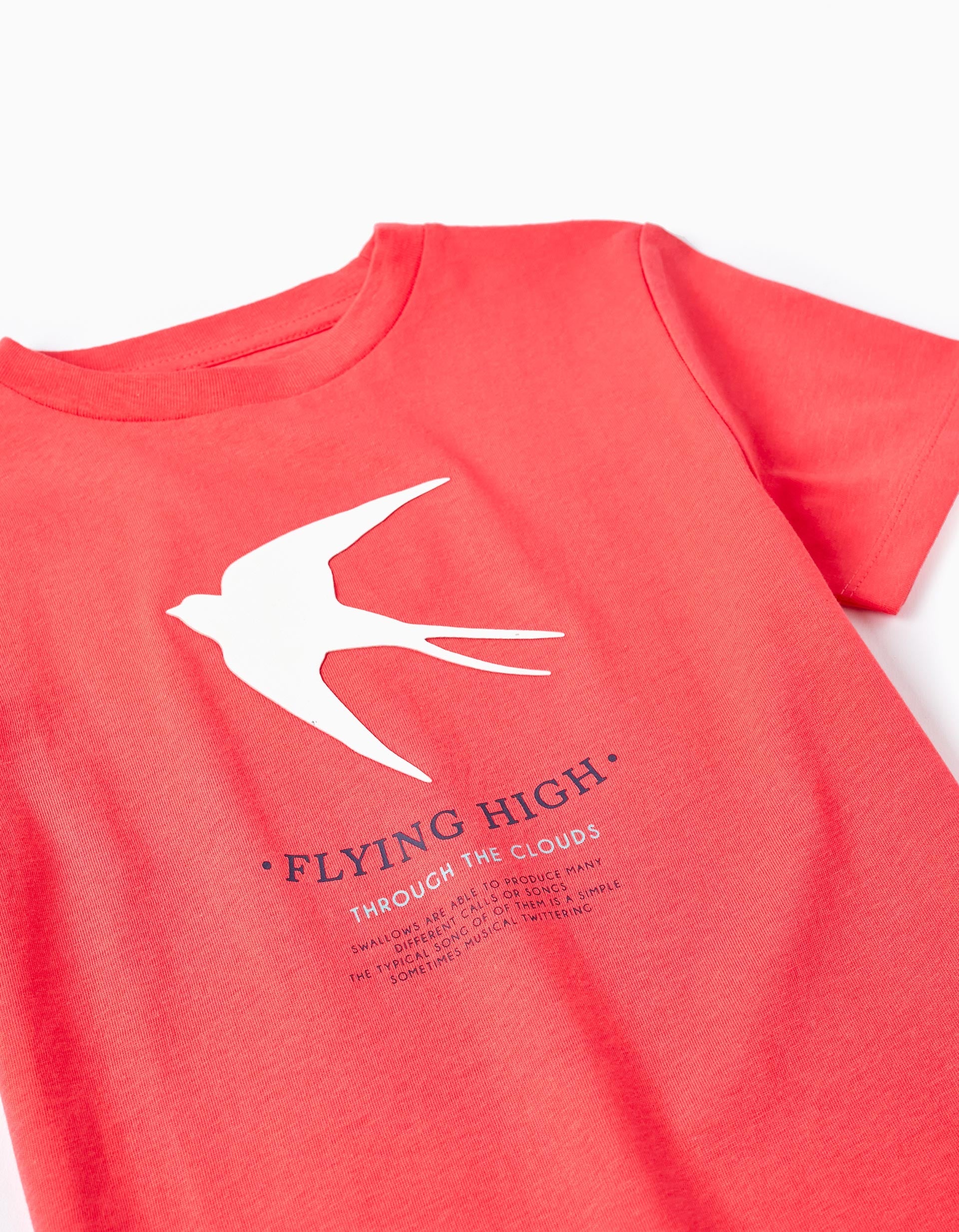 Short Sleeve T-Shirt for Boys 'Swallows', Red